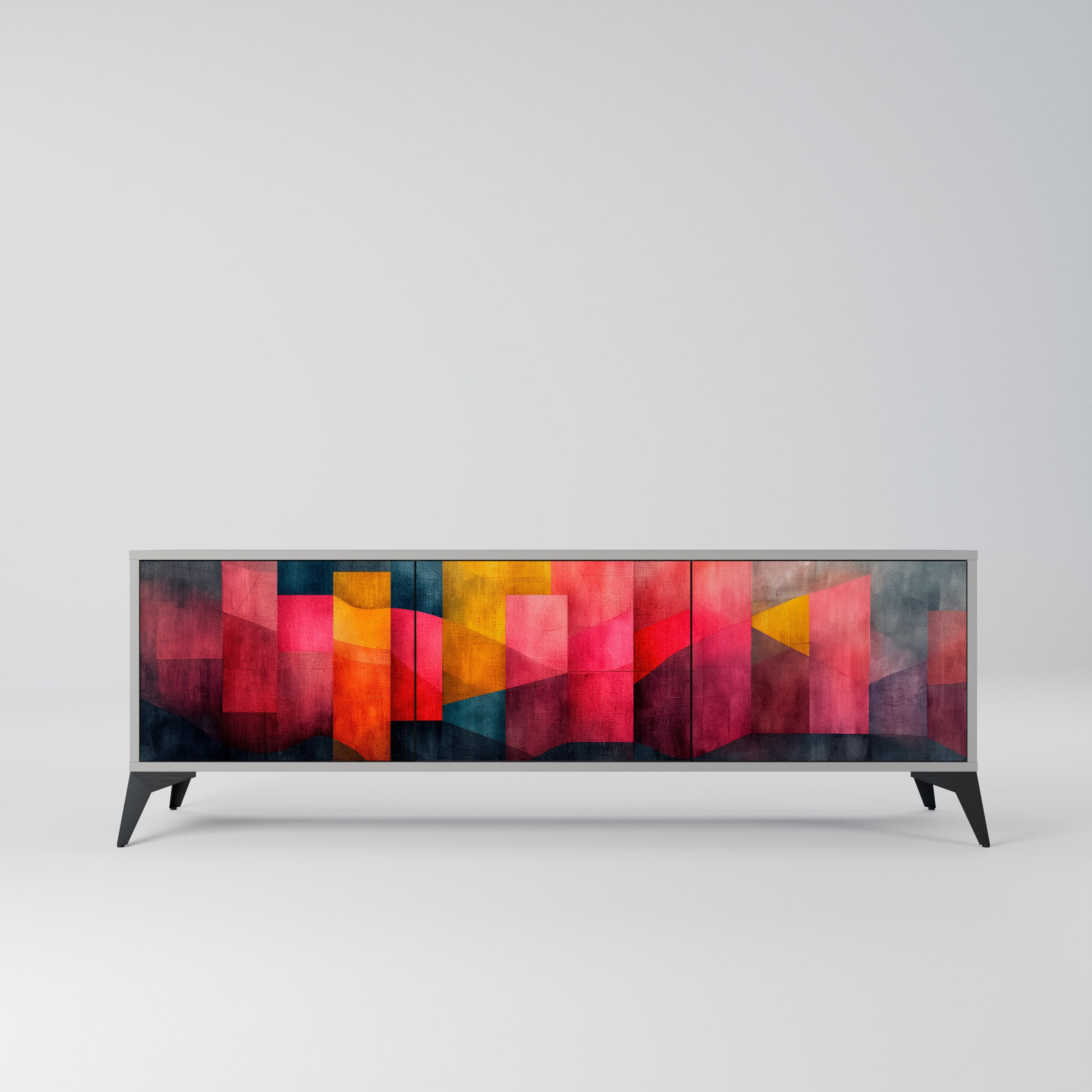COLORFUL SOUNDS Szafka RTV 3-drzwiowa korpus Szary