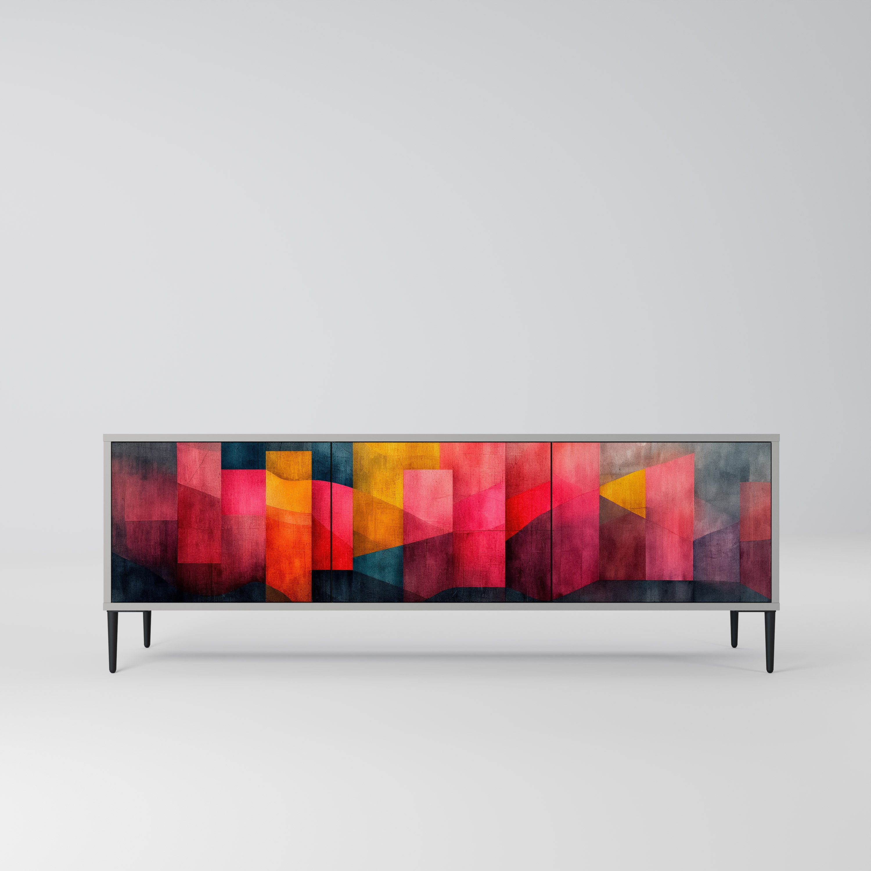 COLORFUL SOUNDS Szafka RTV 3-drzwiowa korpus Szary