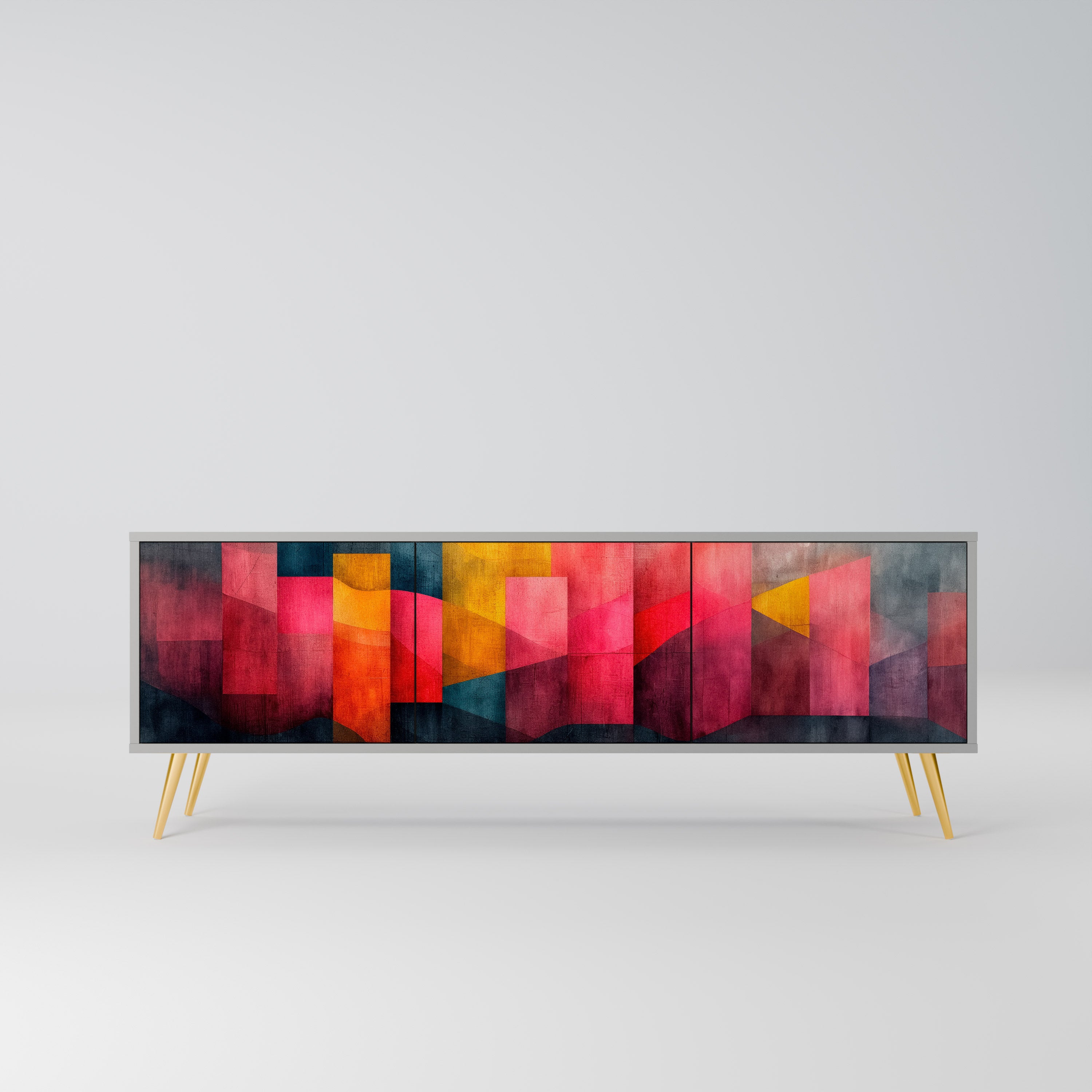 COLORFUL SOUNDS Szafka RTV 3-drzwiowa korpus Szary