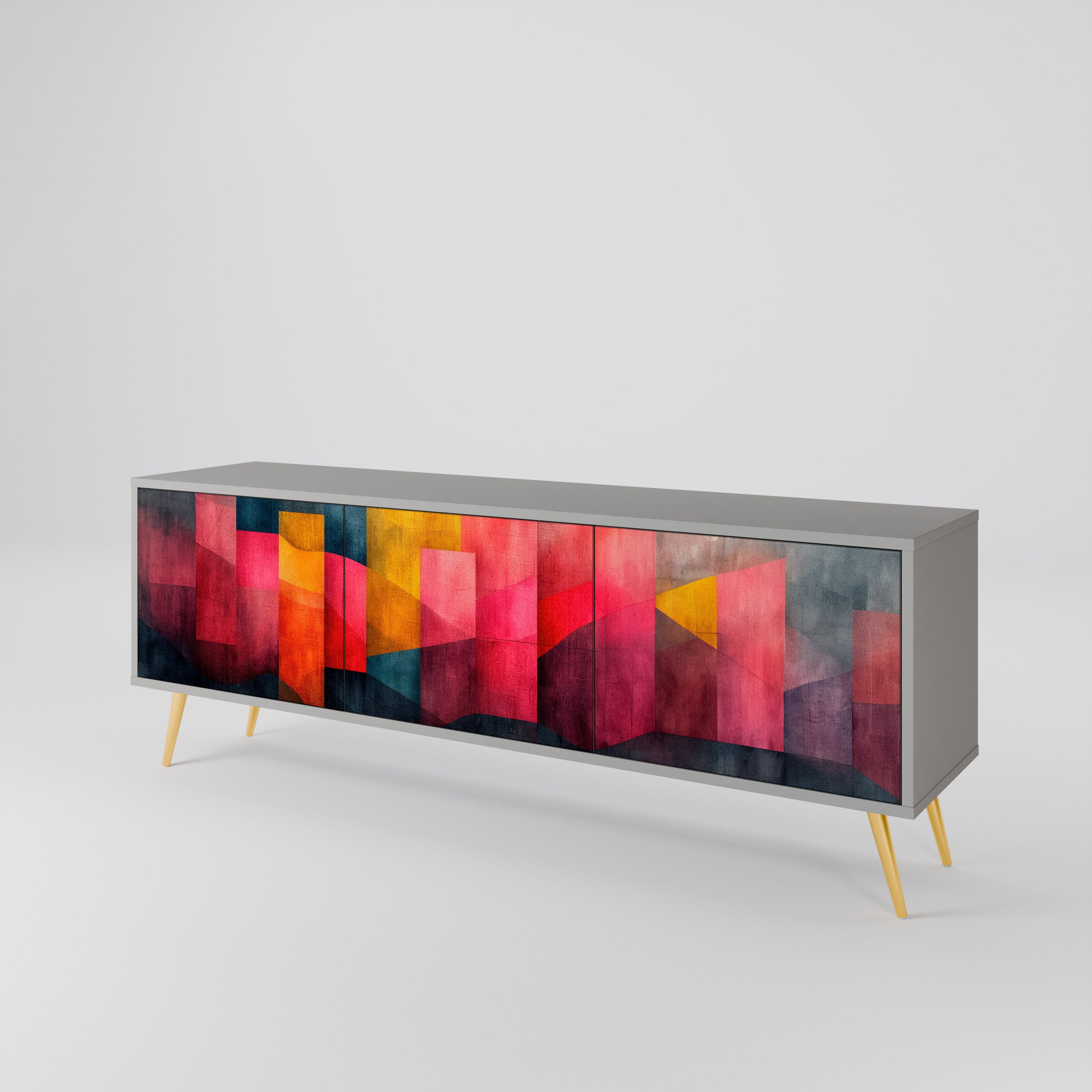 COLORFUL SOUNDS Szafka RTV 3-drzwiowa korpus Szary
