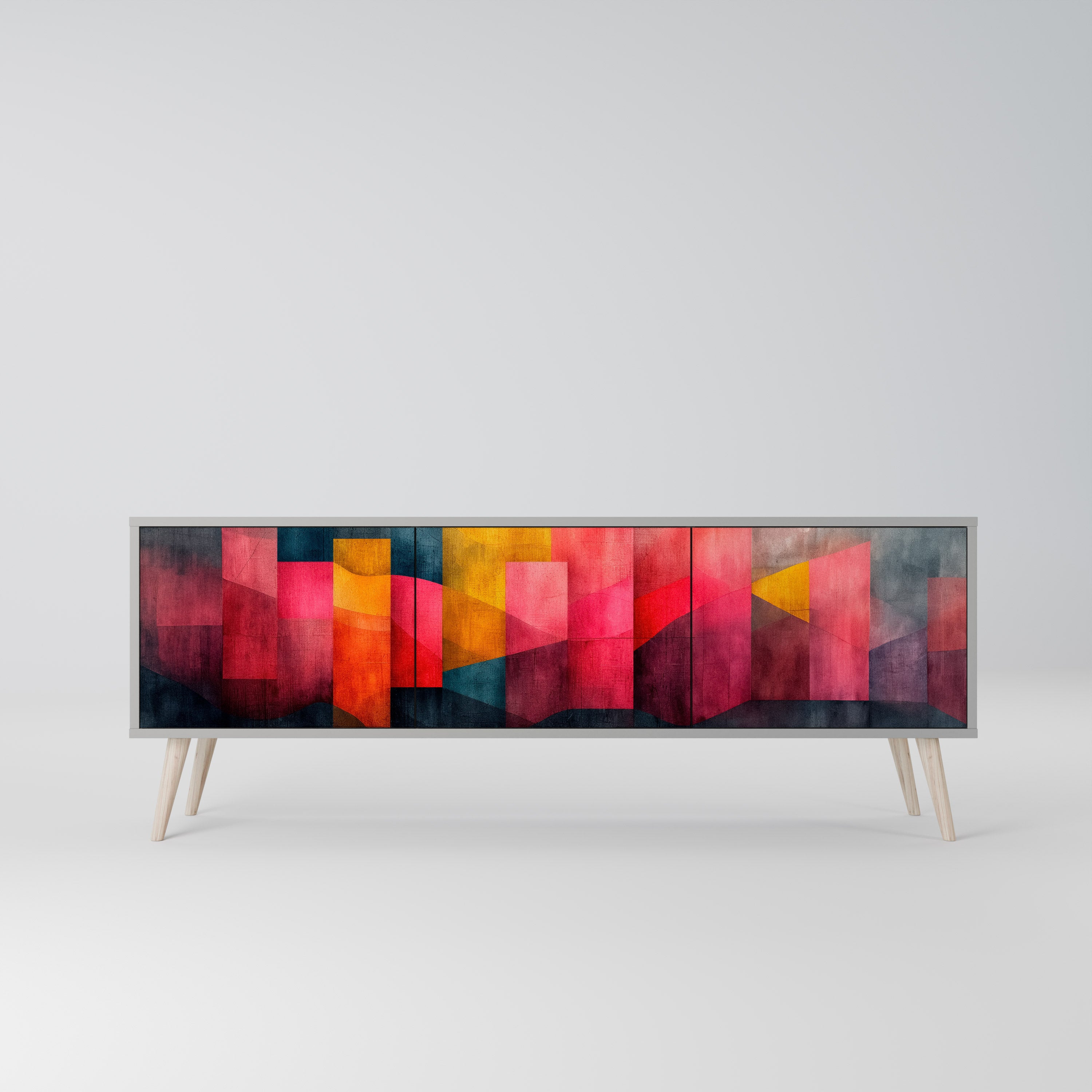 COLORFUL SOUNDS Szafka RTV 3-drzwiowa korpus Szary