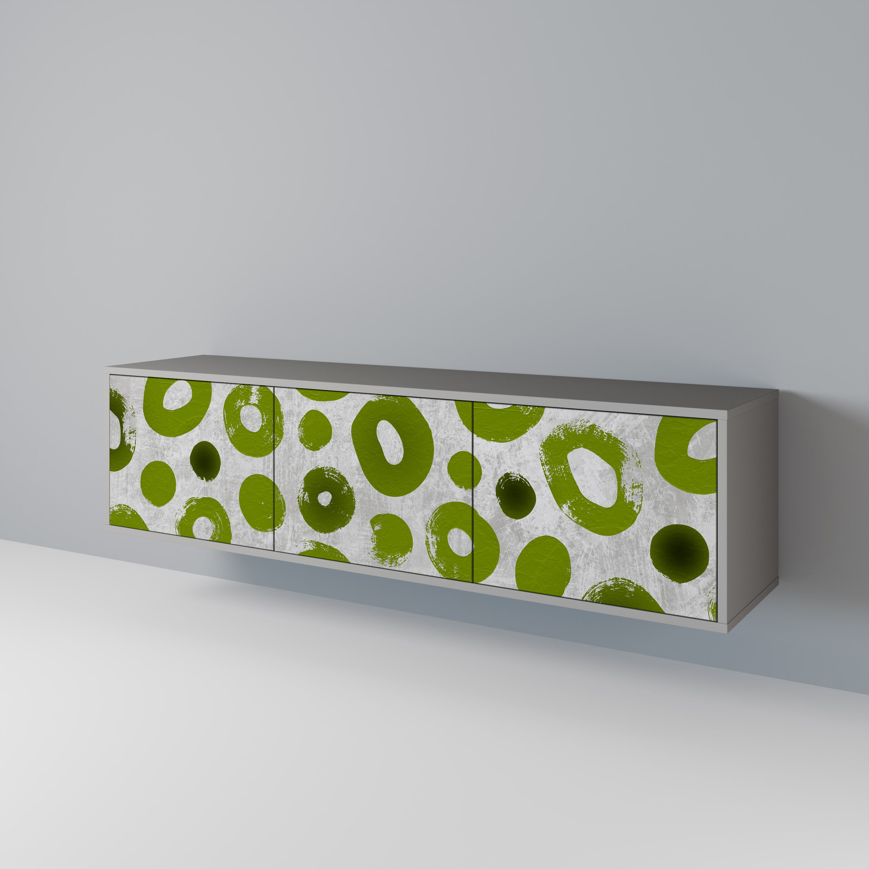 GREEN RHAPSODY Szafka RTV 3-drzwiowa korpus Szary