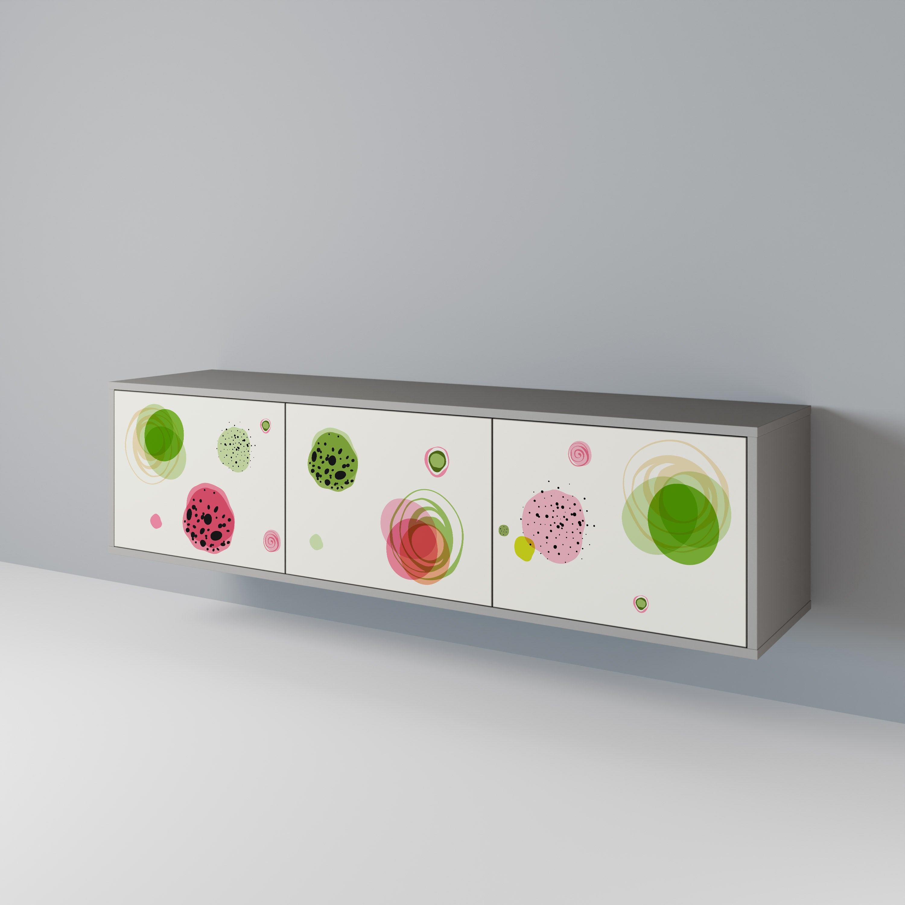 COLORFUL COSMOS Szafka RTV 3-drzwiowa korpus Szary