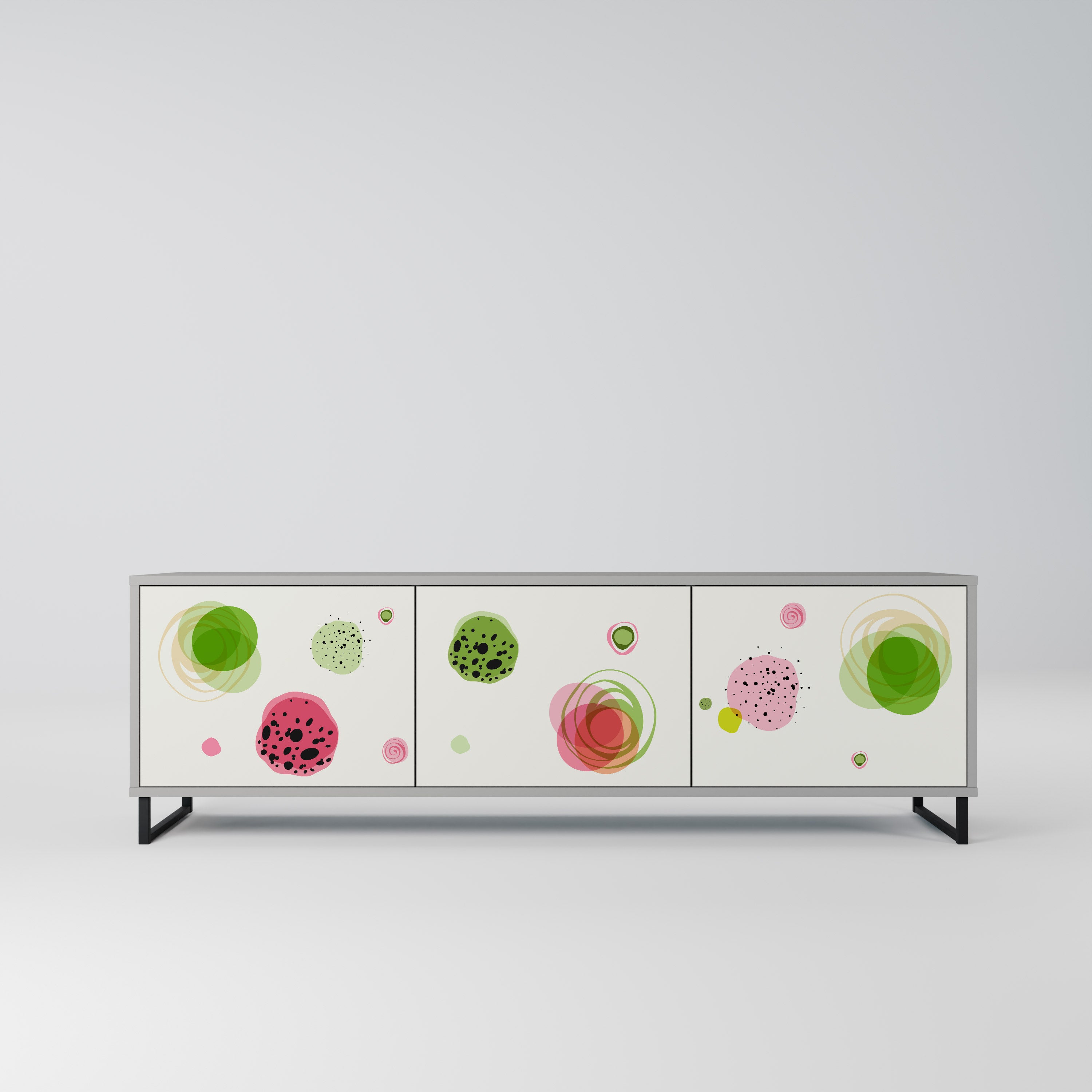 COLORFUL COSMOS Szafka RTV 3-drzwiowa korpus Szary