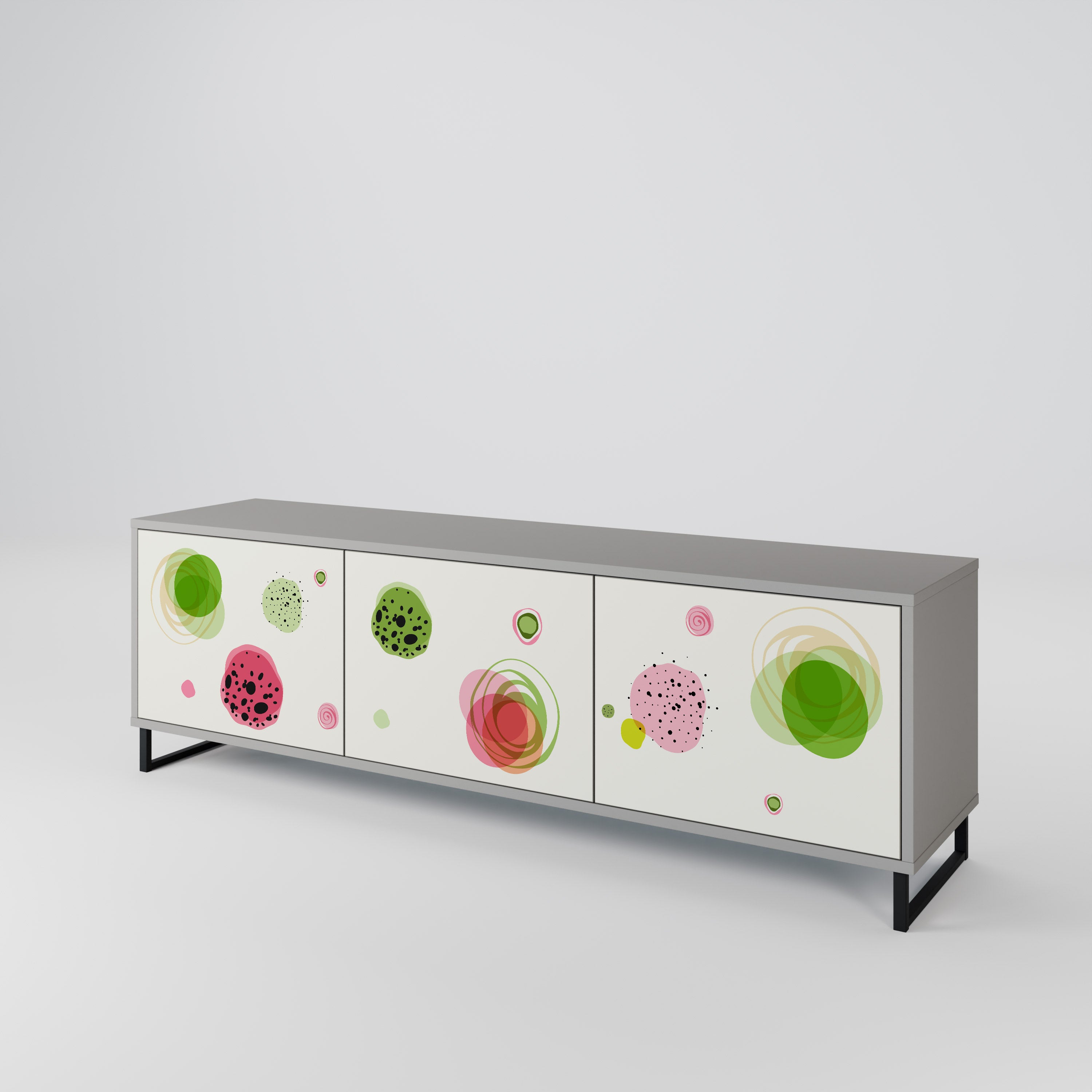 COLORFUL COSMOS Szafka RTV 3-drzwiowa korpus Szary