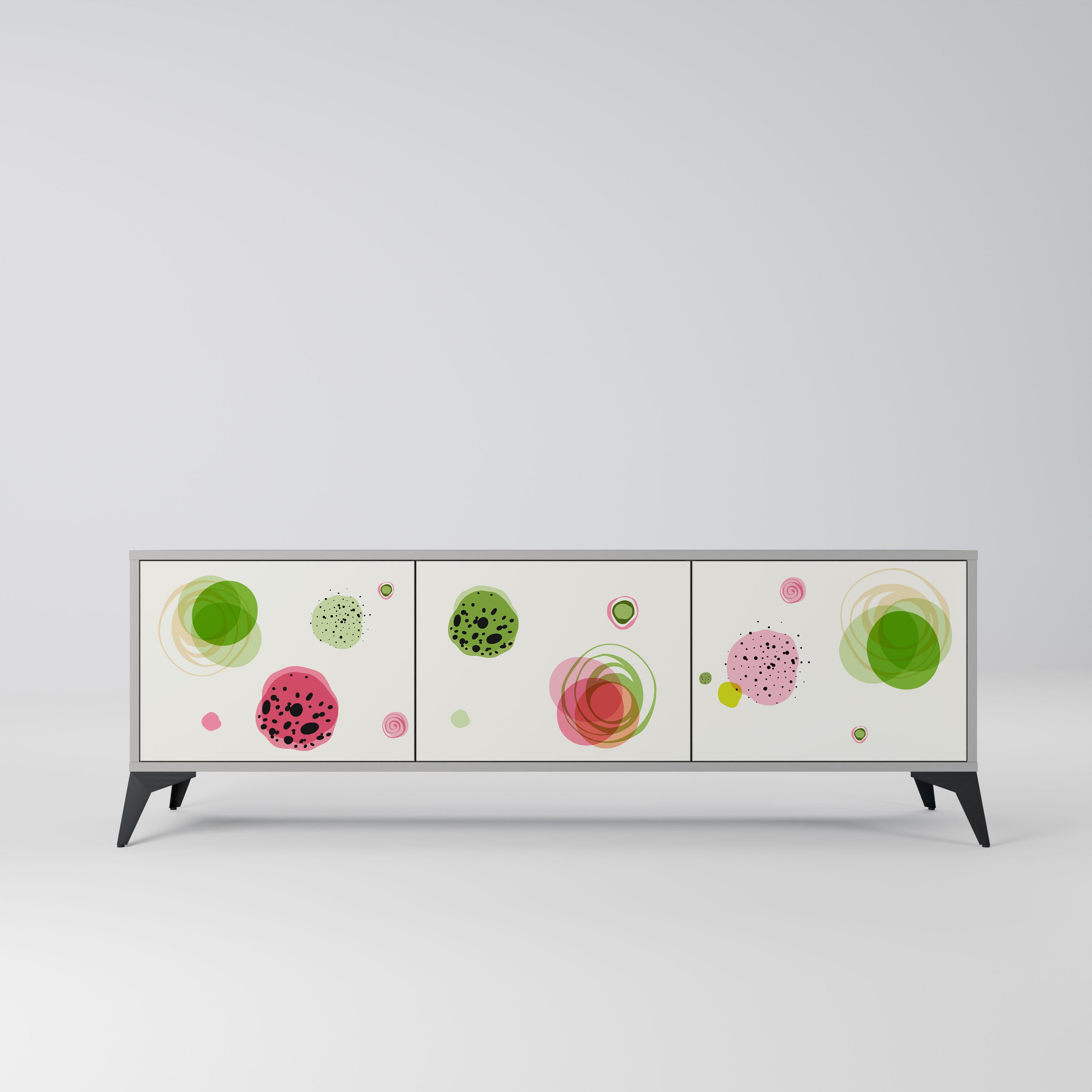 COLORFUL COSMOS Szafka RTV 3-drzwiowa korpus Szary