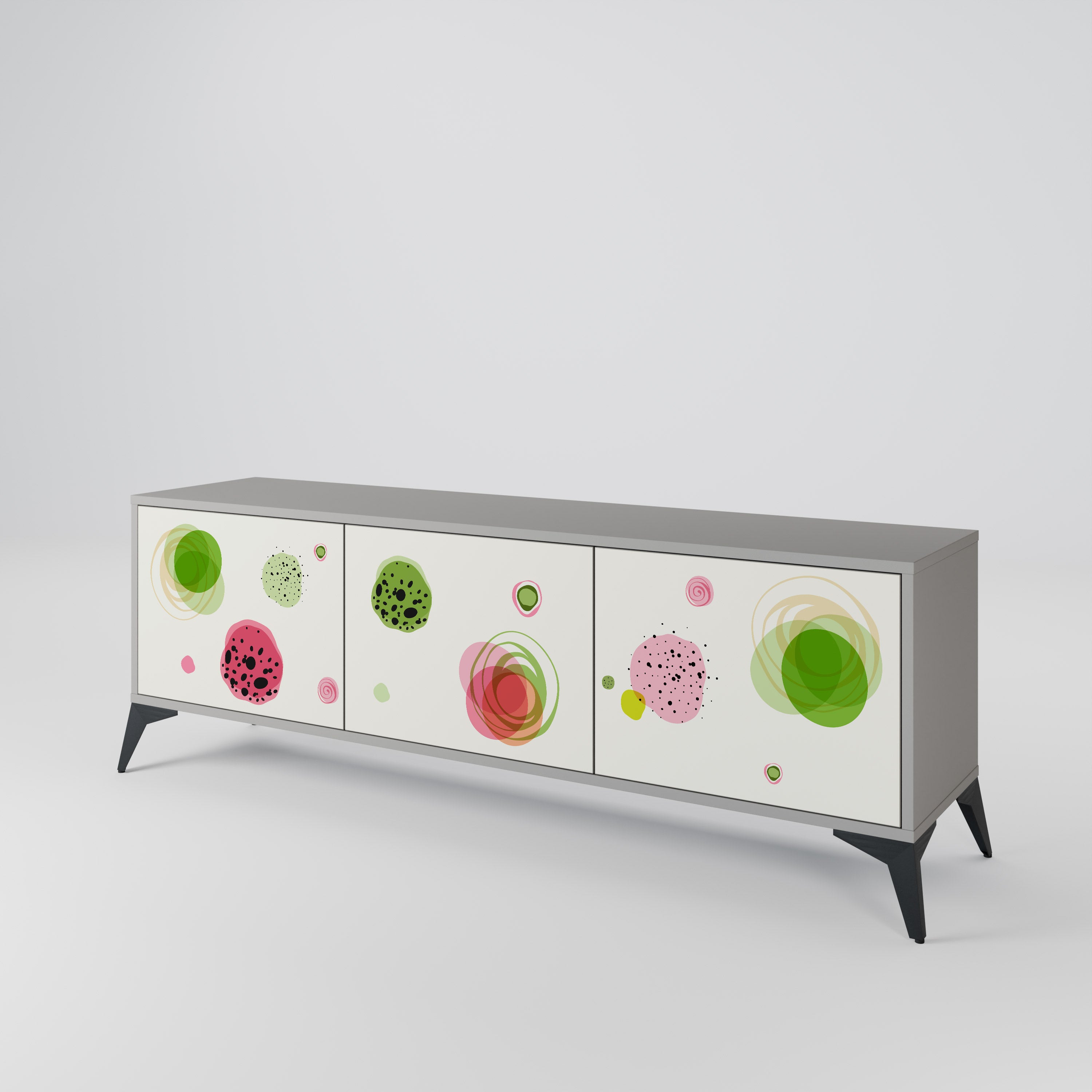 COLORFUL COSMOS Szafka RTV 3-drzwiowa korpus Szary