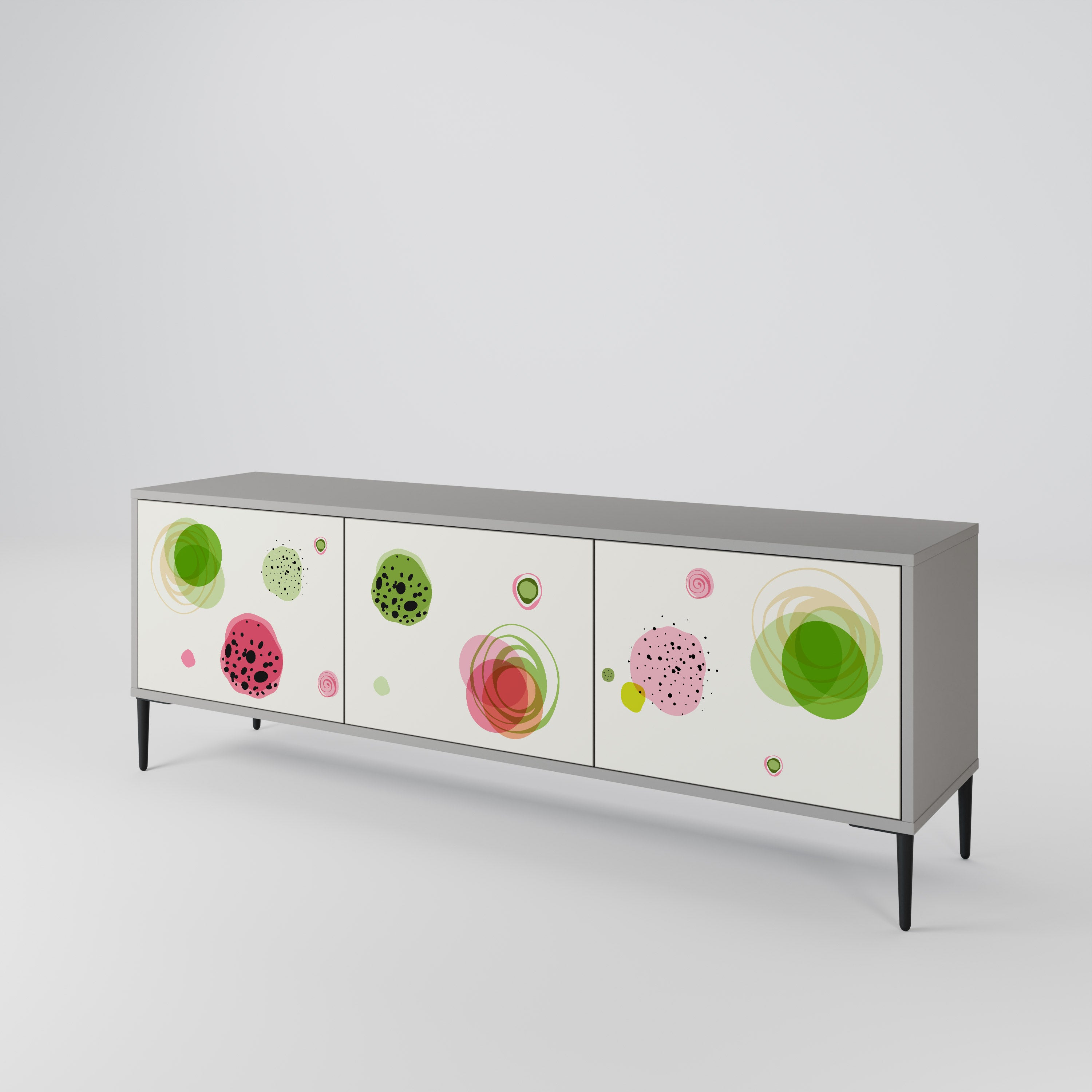COLORFUL COSMOS Szafka RTV 3-drzwiowa korpus Szary