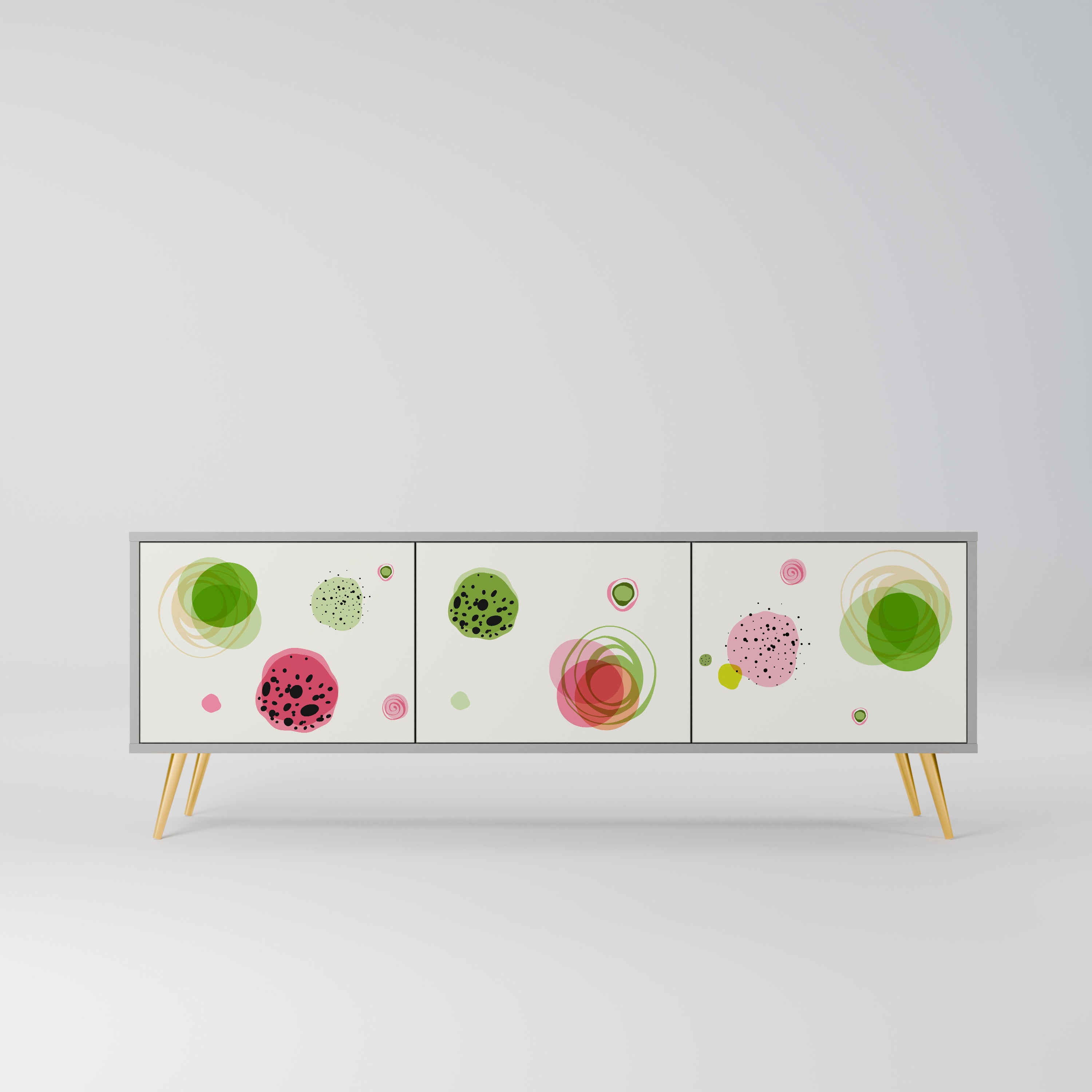 COLORFUL COSMOS Szafka RTV 3-drzwiowa korpus Szary