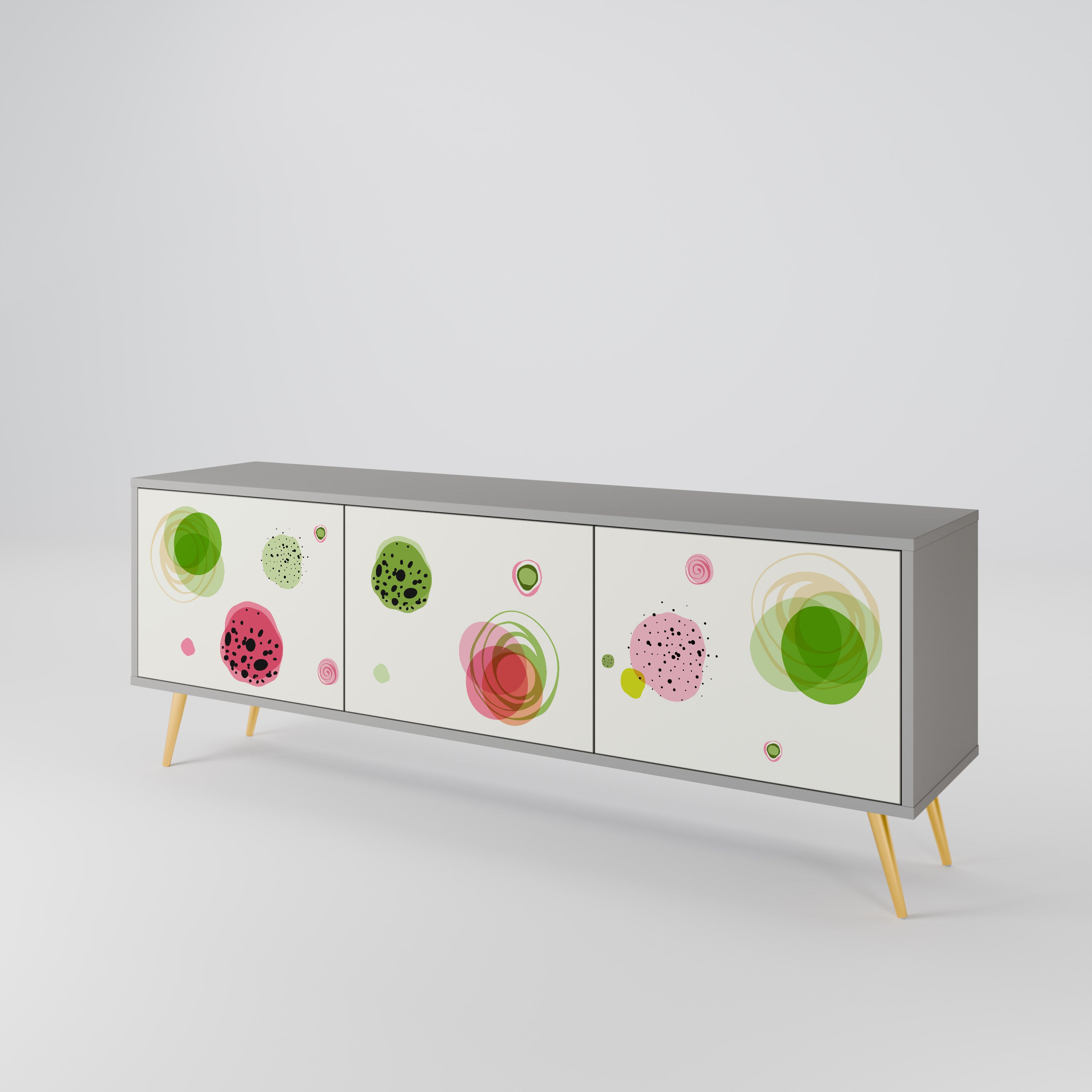 COLORFUL COSMOS Szafka RTV 3-drzwiowa korpus Szary