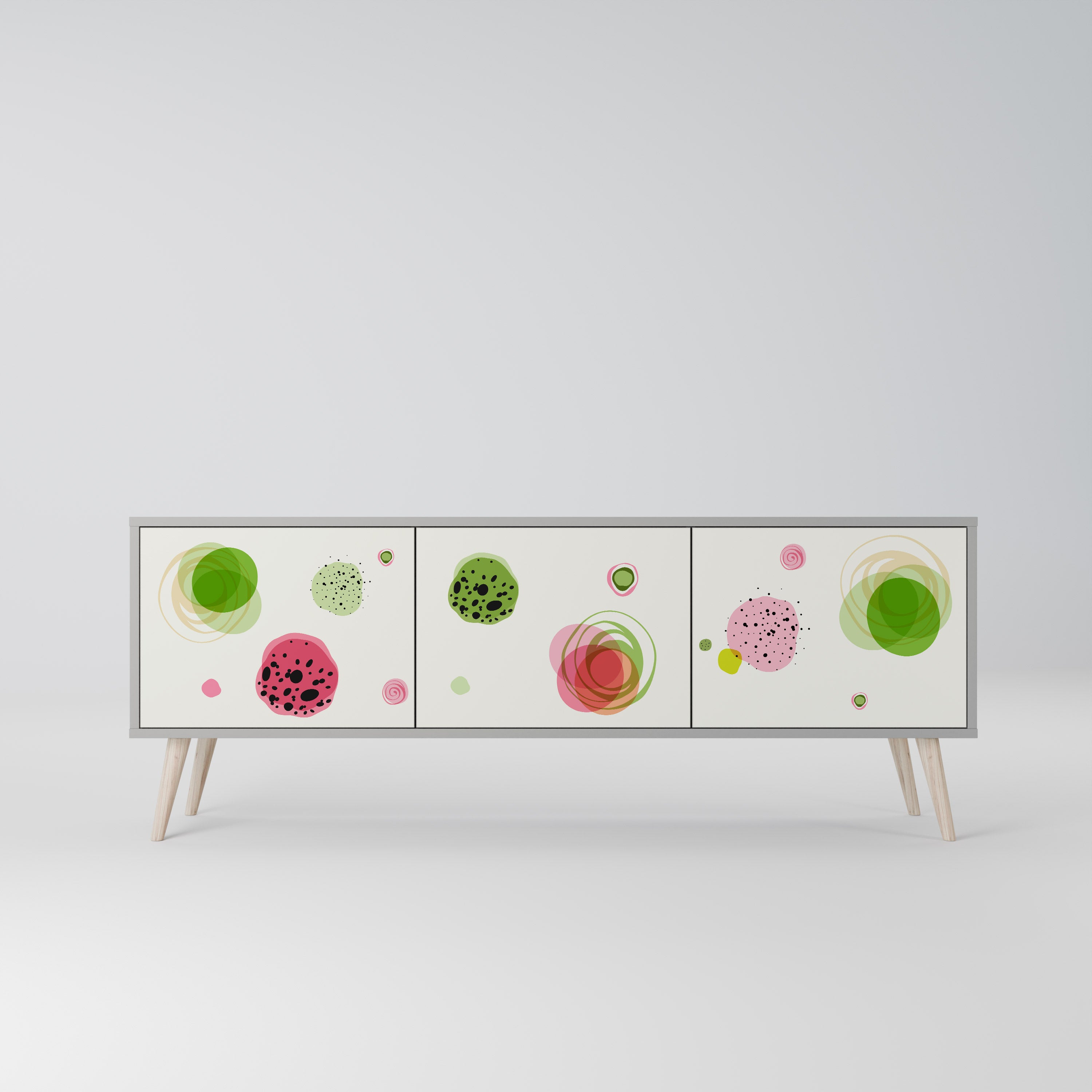 COLORFUL COSMOS Szafka RTV 3-drzwiowa korpus Szary