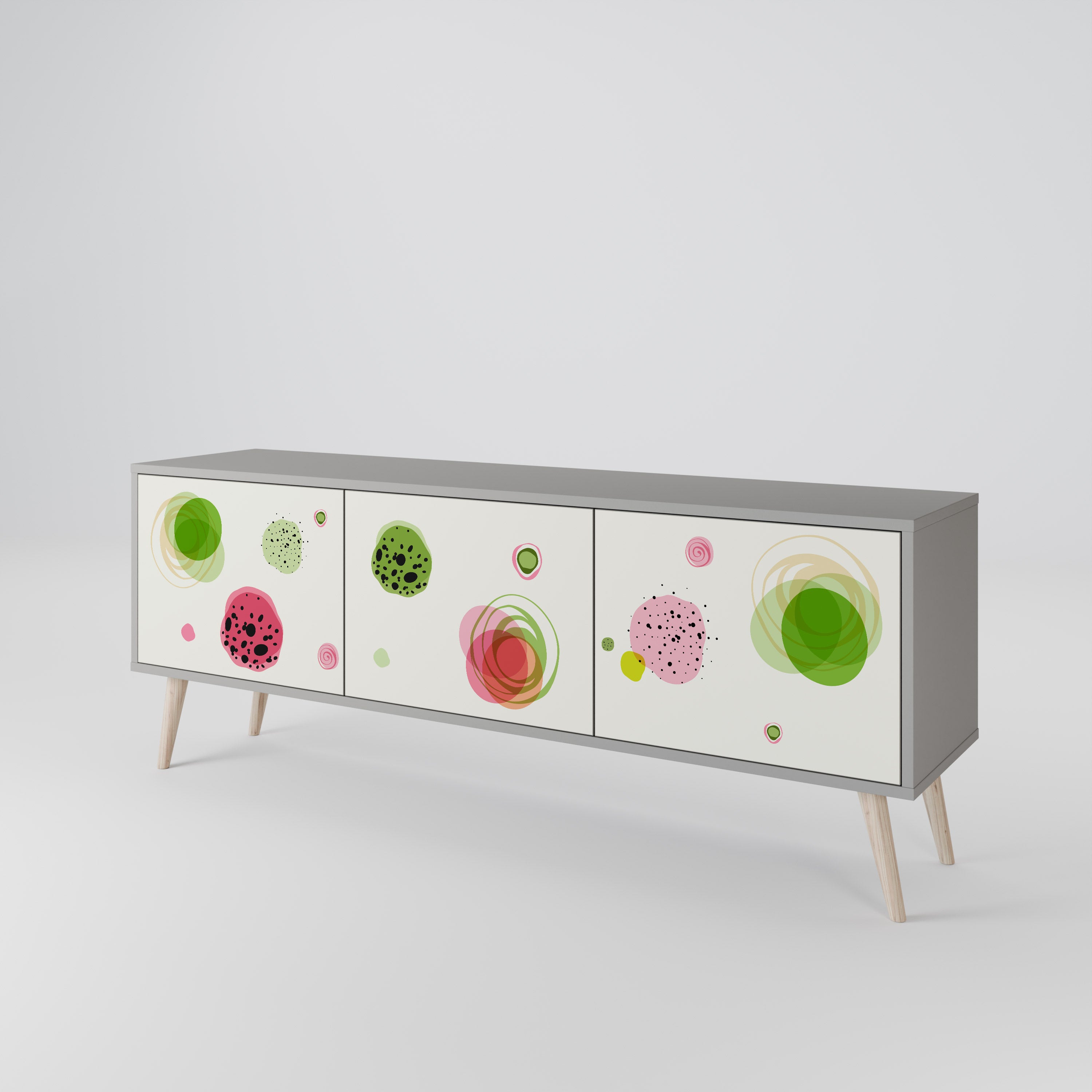 COLORFUL COSMOS Szafka RTV 3-drzwiowa korpus Szary