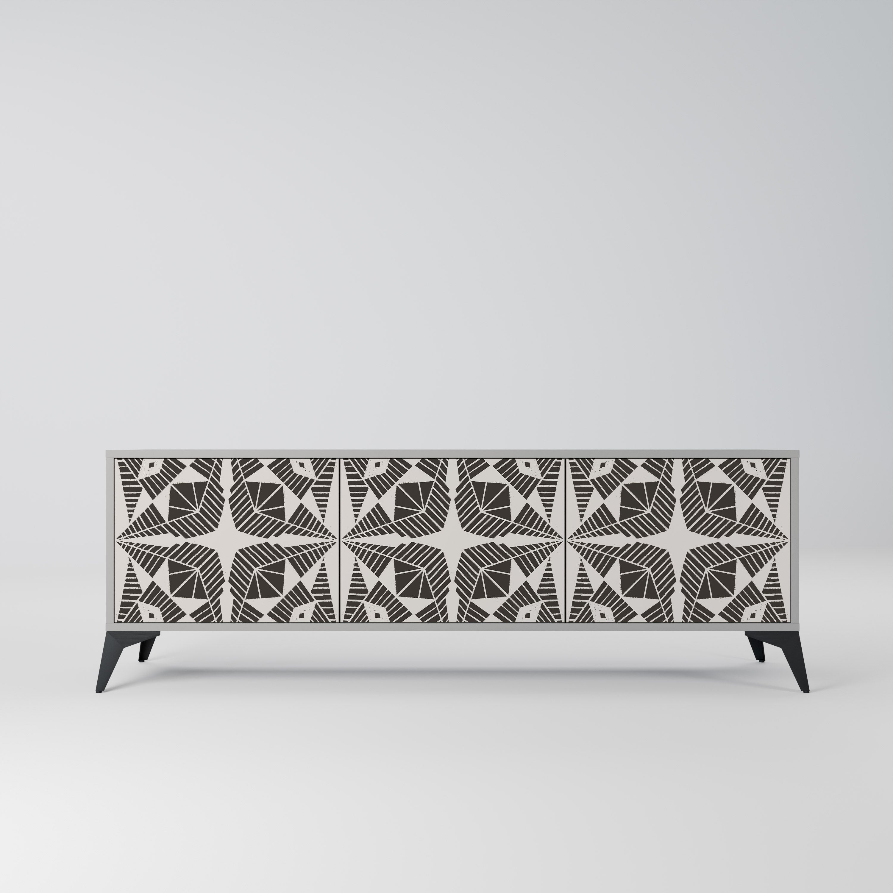 MONOCHROME NEXUS Szafka RTV 3-drzwiowa korpus Szary