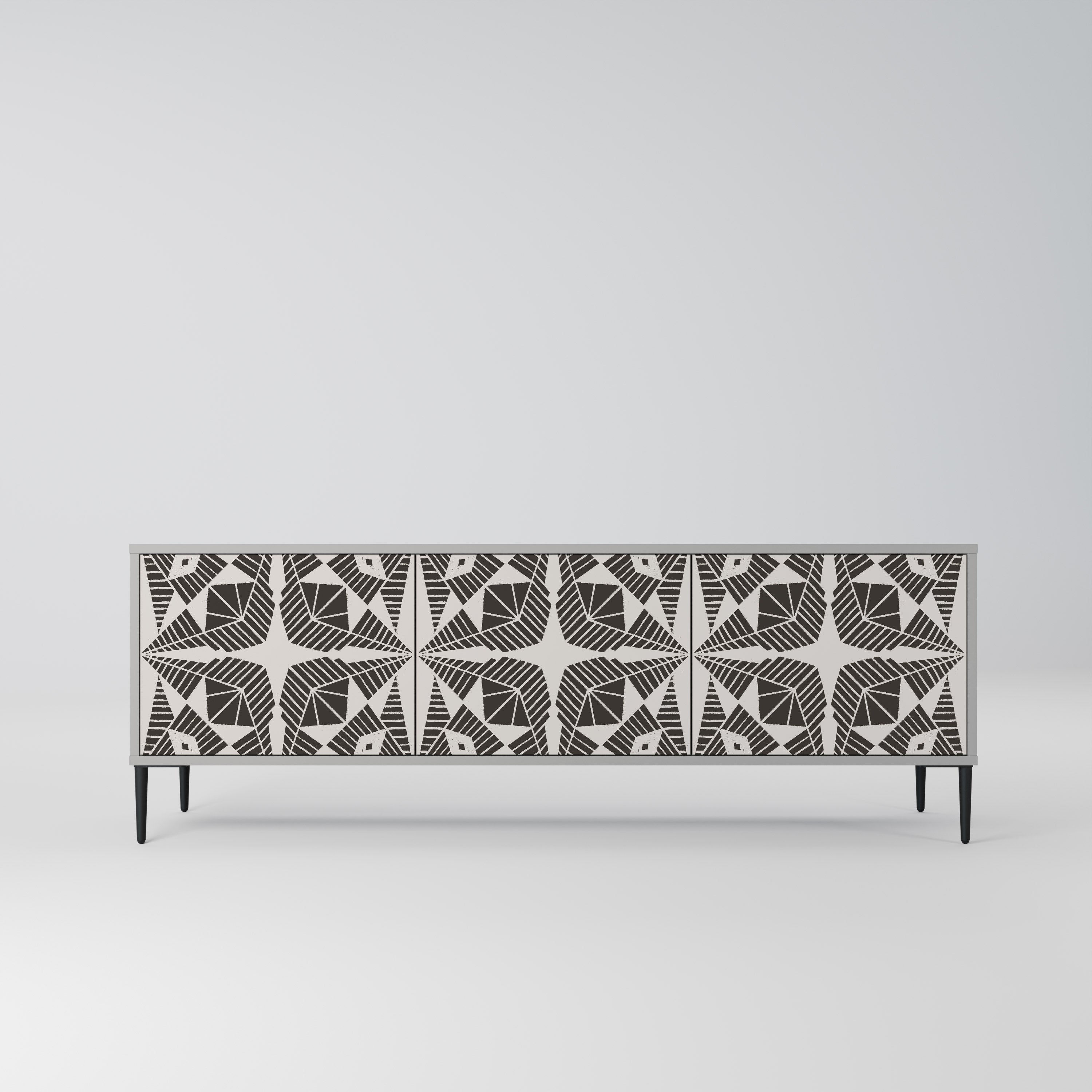 MONOCHROME NEXUS Szafka RTV 3-drzwiowa korpus Szary