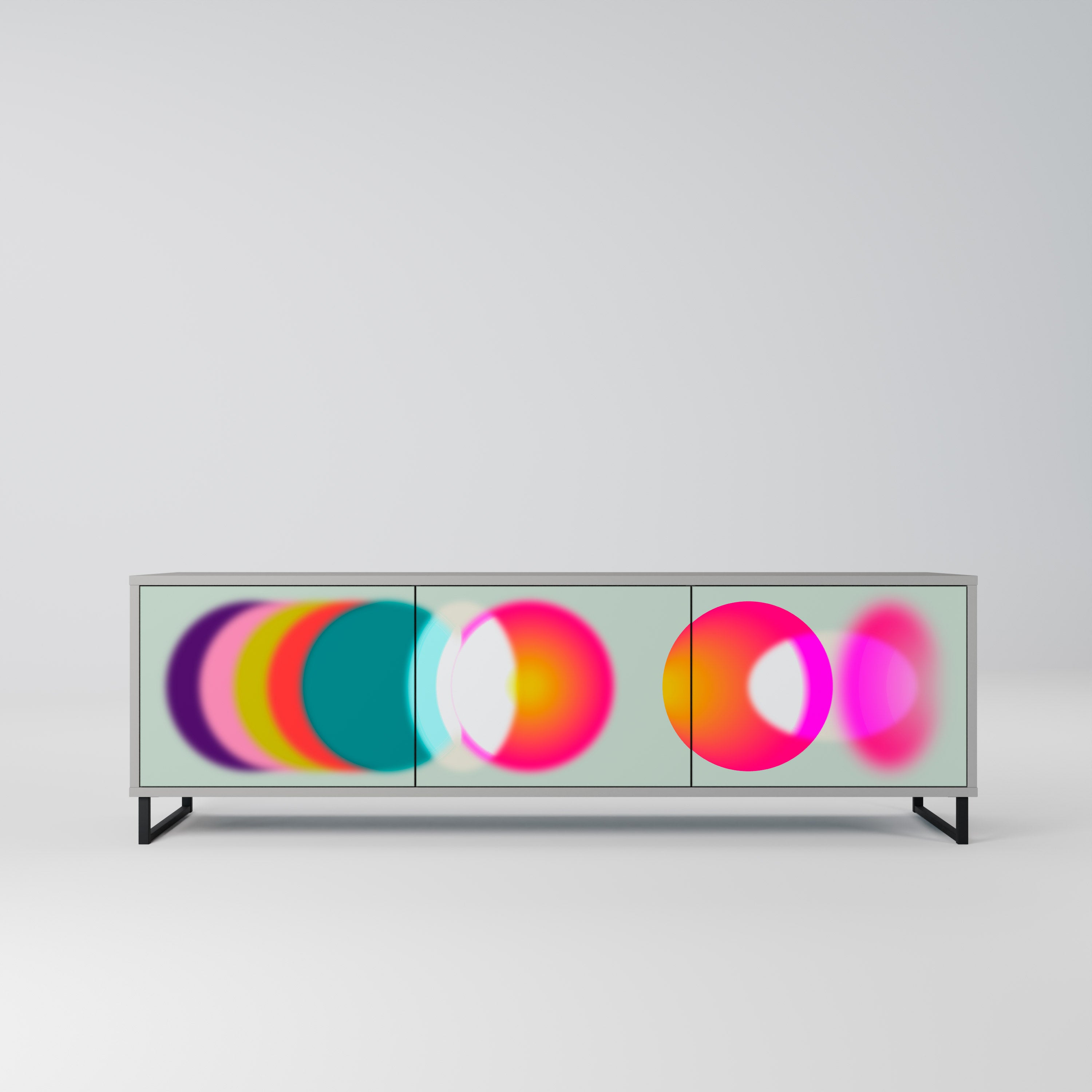 SYMPHONY OF COLORS Szafka RTV 3-drzwiowa korpus Szary