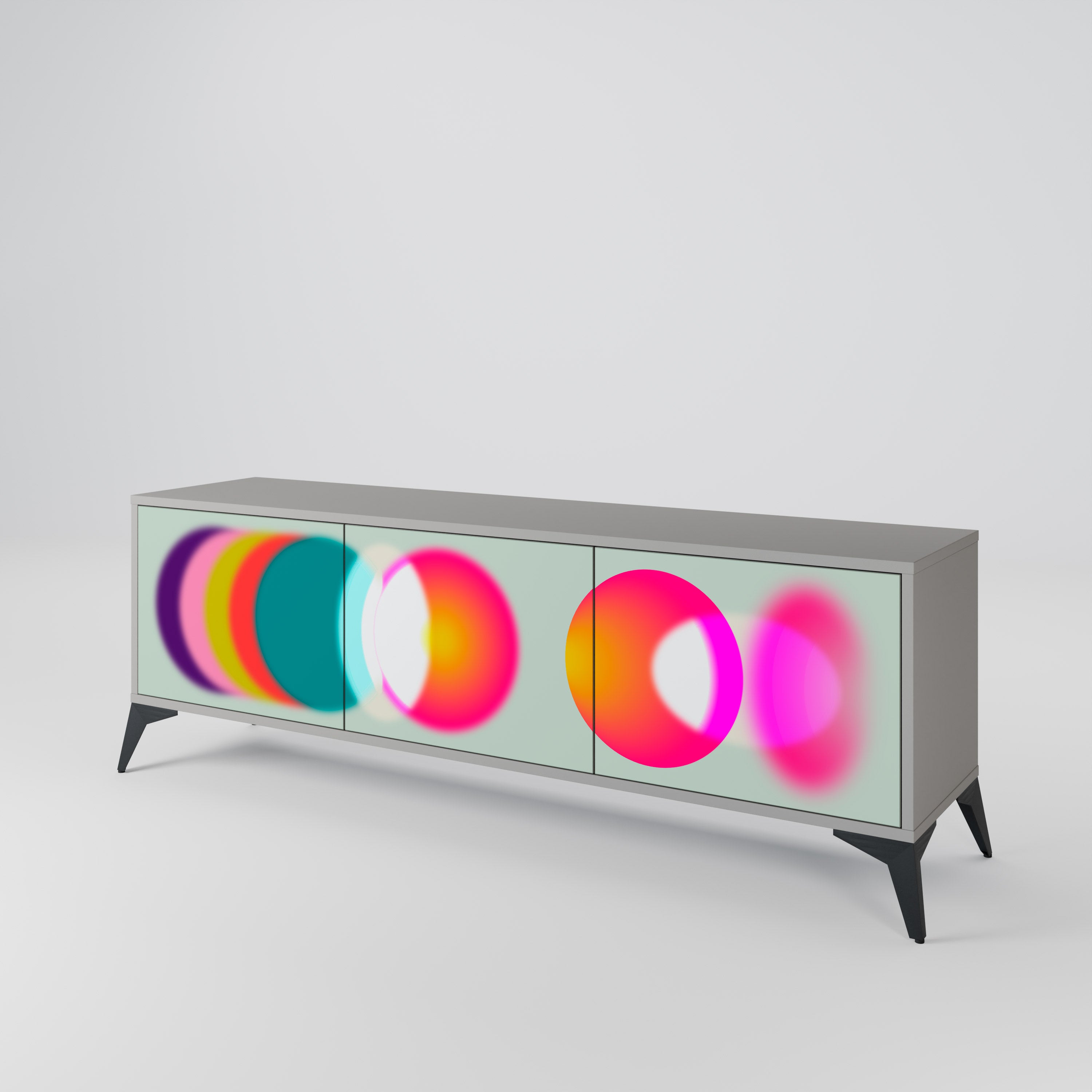 SYMPHONY OF COLORS Szafka RTV 3-drzwiowa korpus Szary