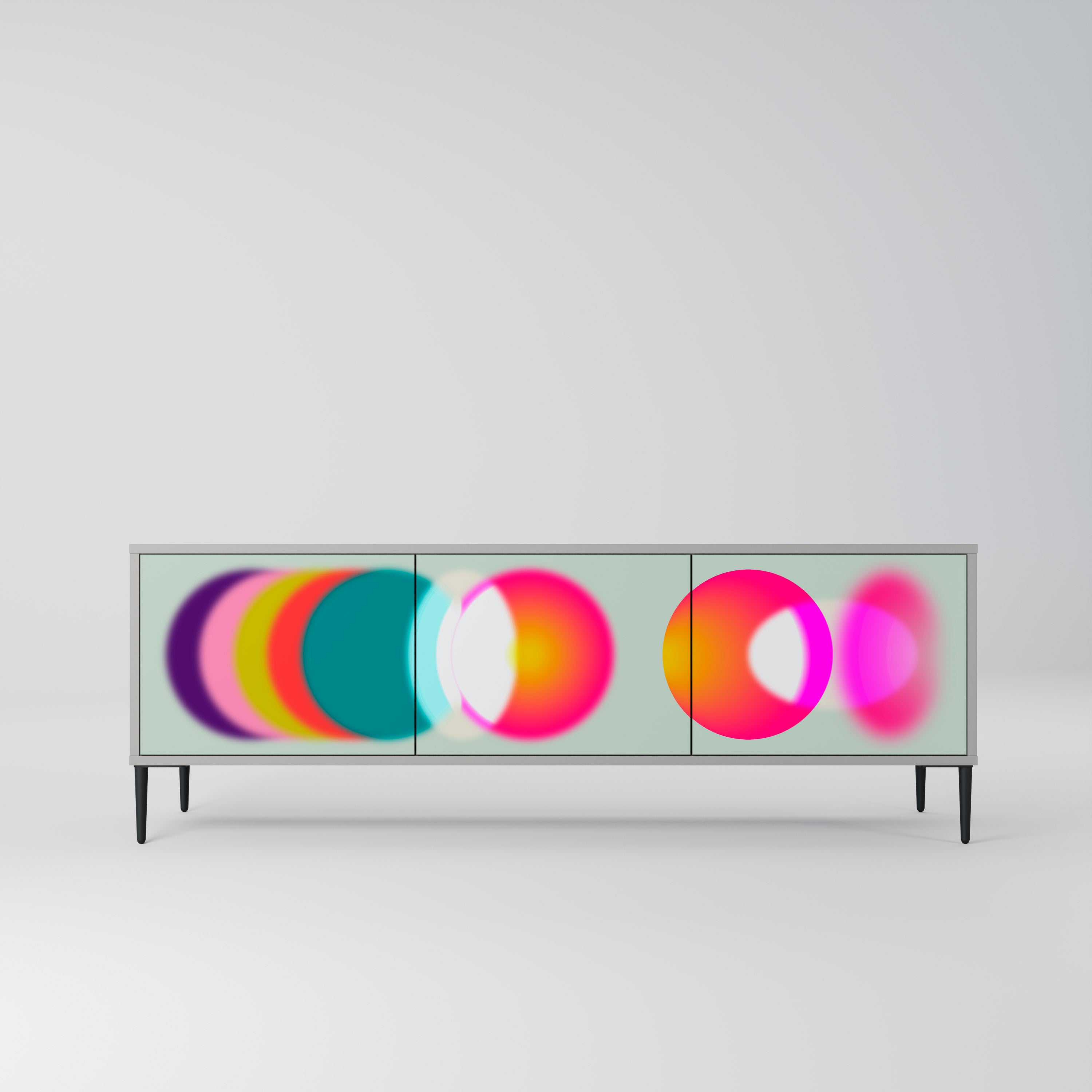 SYMPHONY OF COLORS Szafka RTV 3-drzwiowa korpus Szary