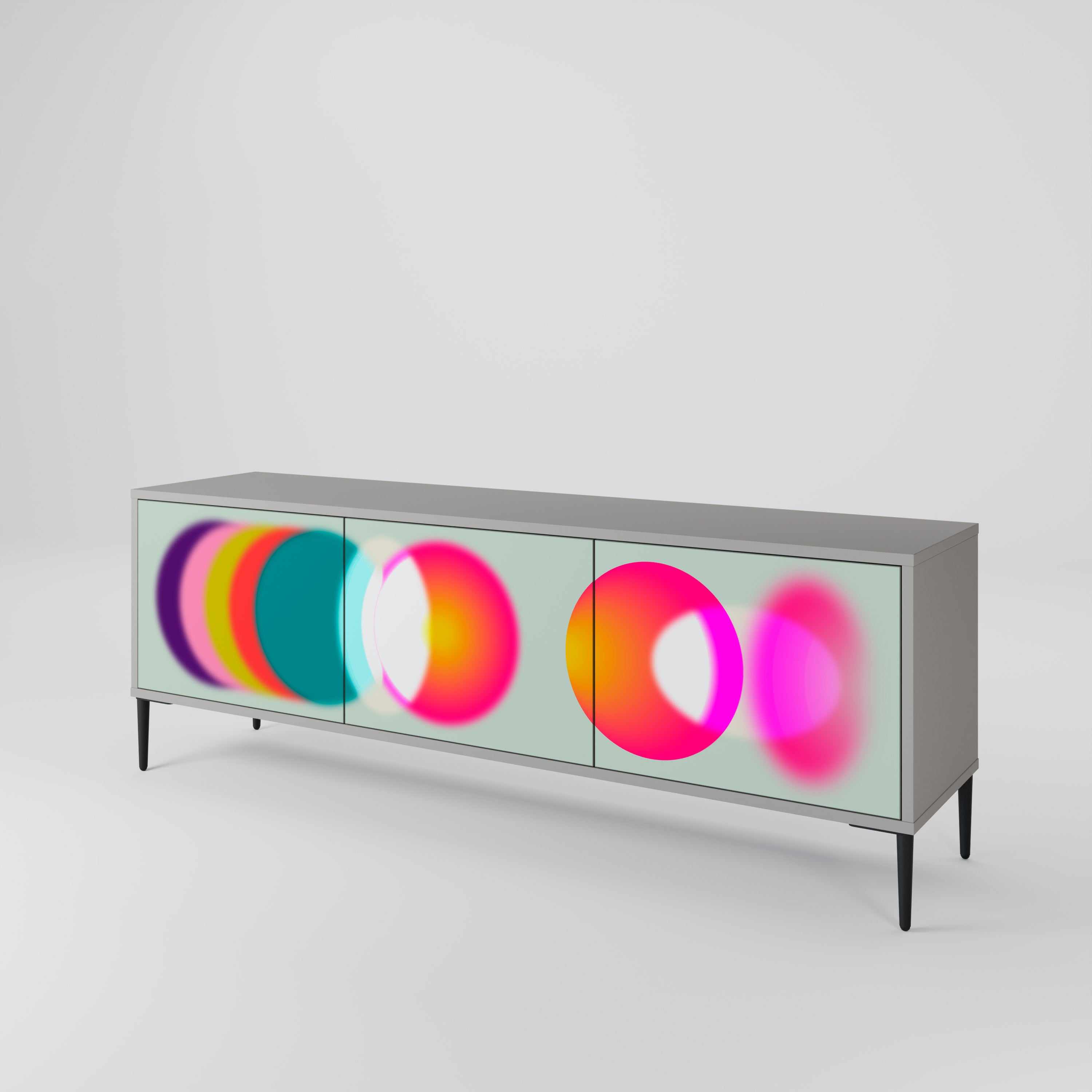 SYMPHONY OF COLORS Szafka RTV 3-drzwiowa korpus Szary