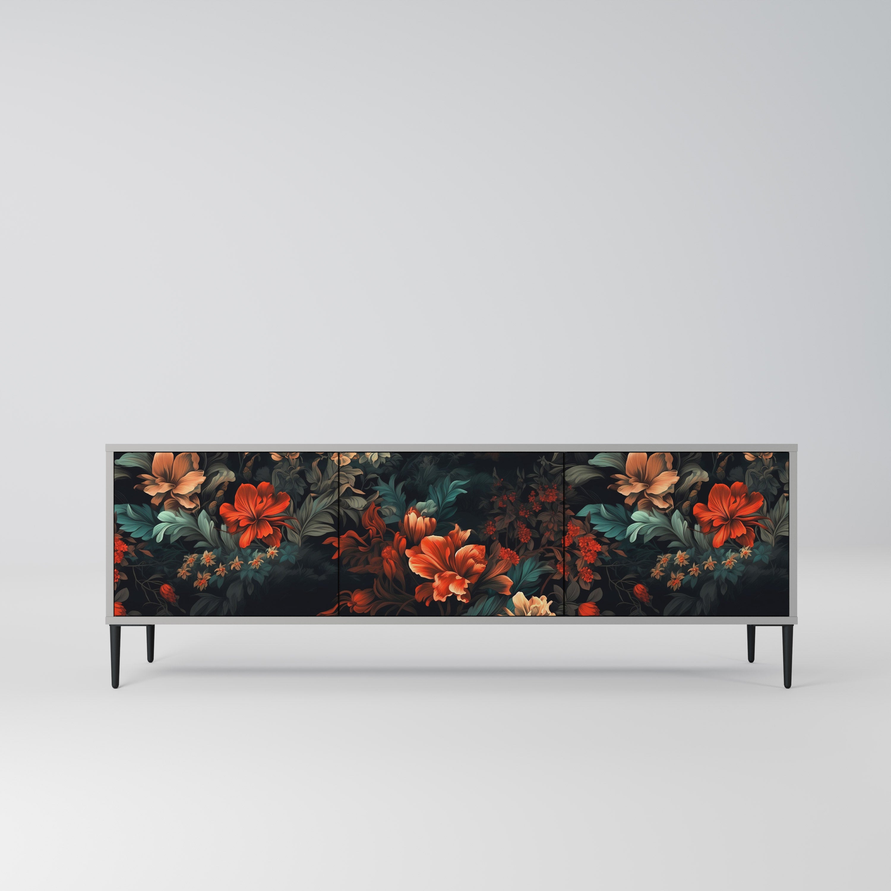 IMAGINARY BLOSSOM Szafka RTV 3-drzwiowa korpus Szary