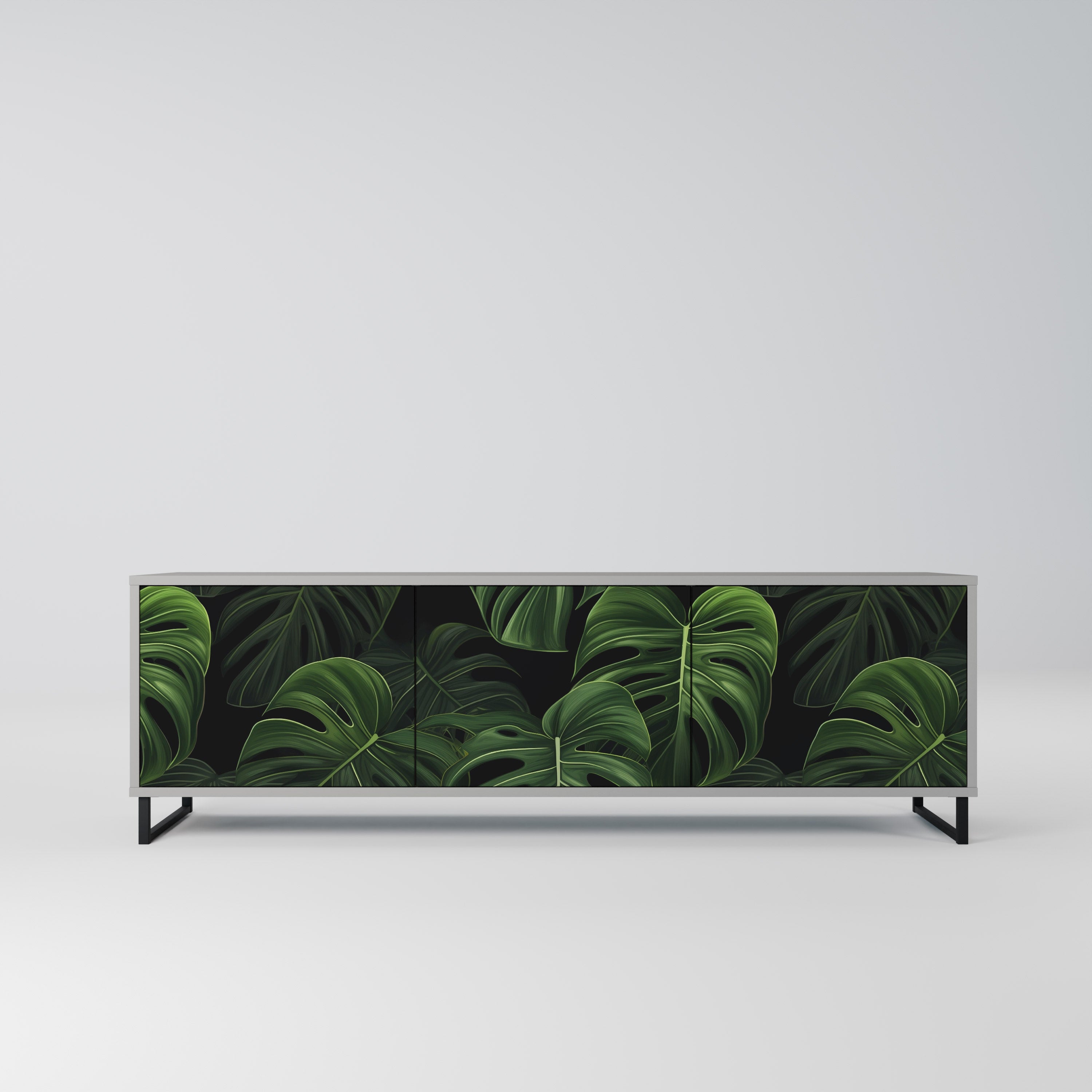 INFINITE MONSTERA Szafka RTV 3-drzwiowa korpus Szary