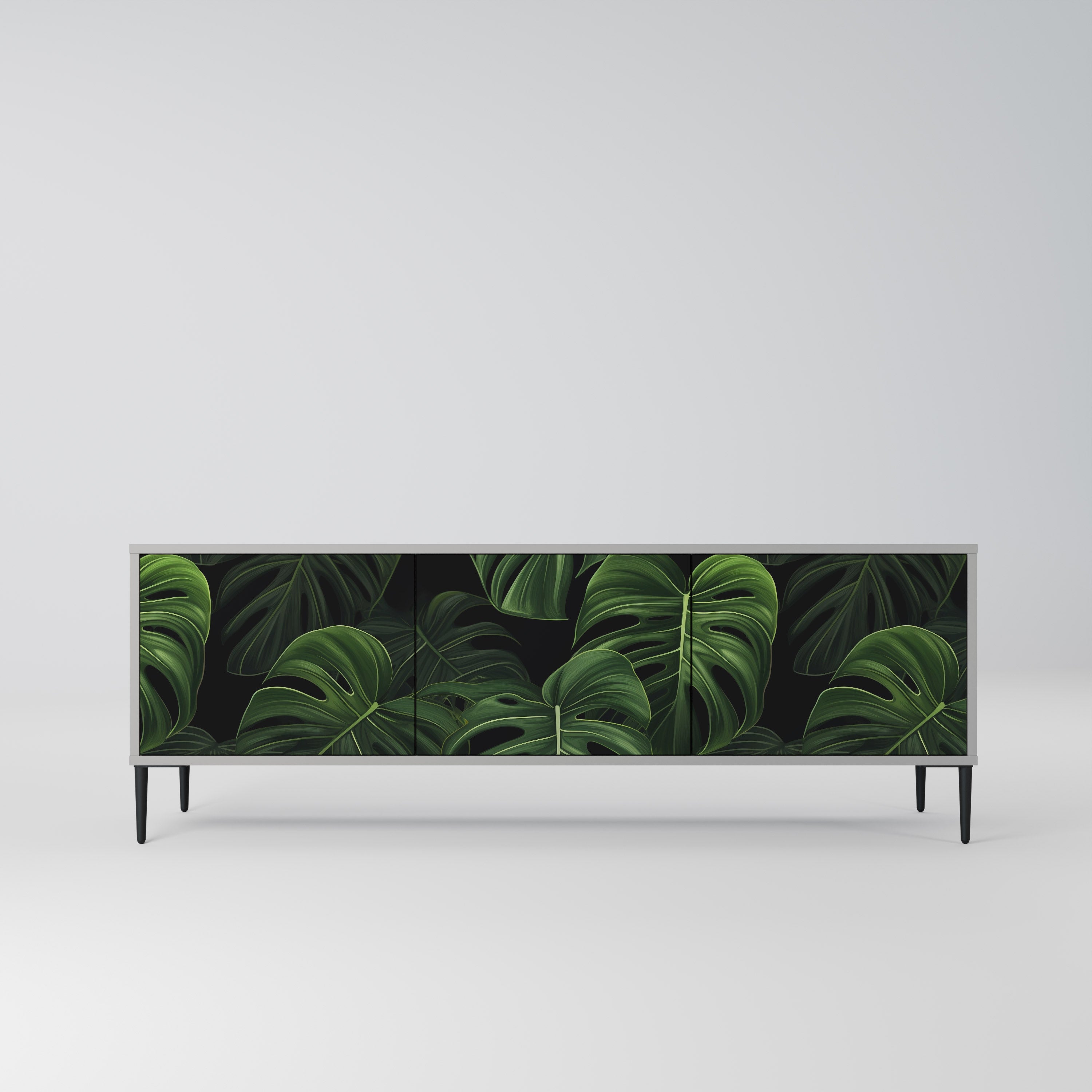 INFINITE MONSTERA Szafka RTV 3-drzwiowa korpus Szary