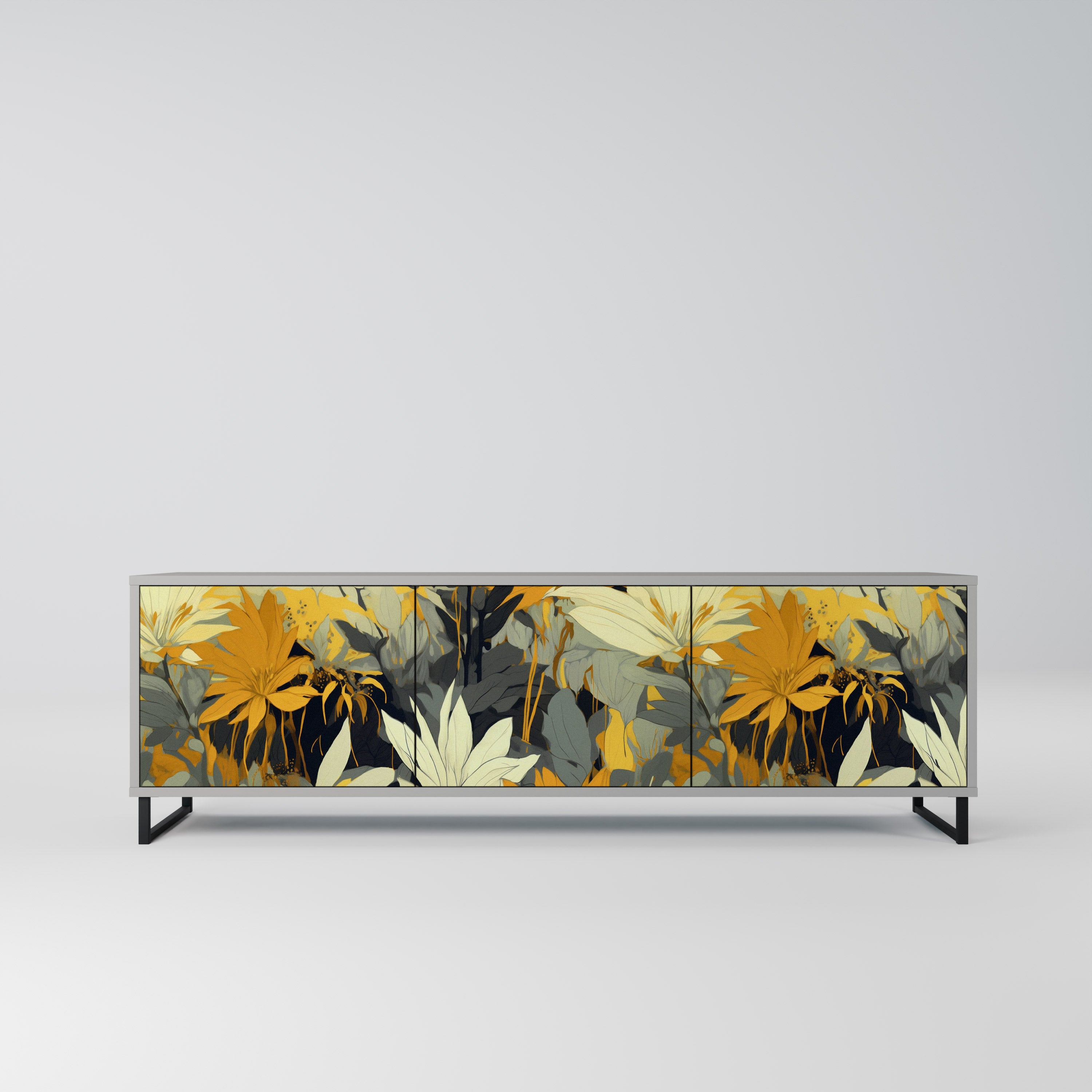 SUNKISSED LILY Szafka RTV 3-drzwiowa korpus Szary