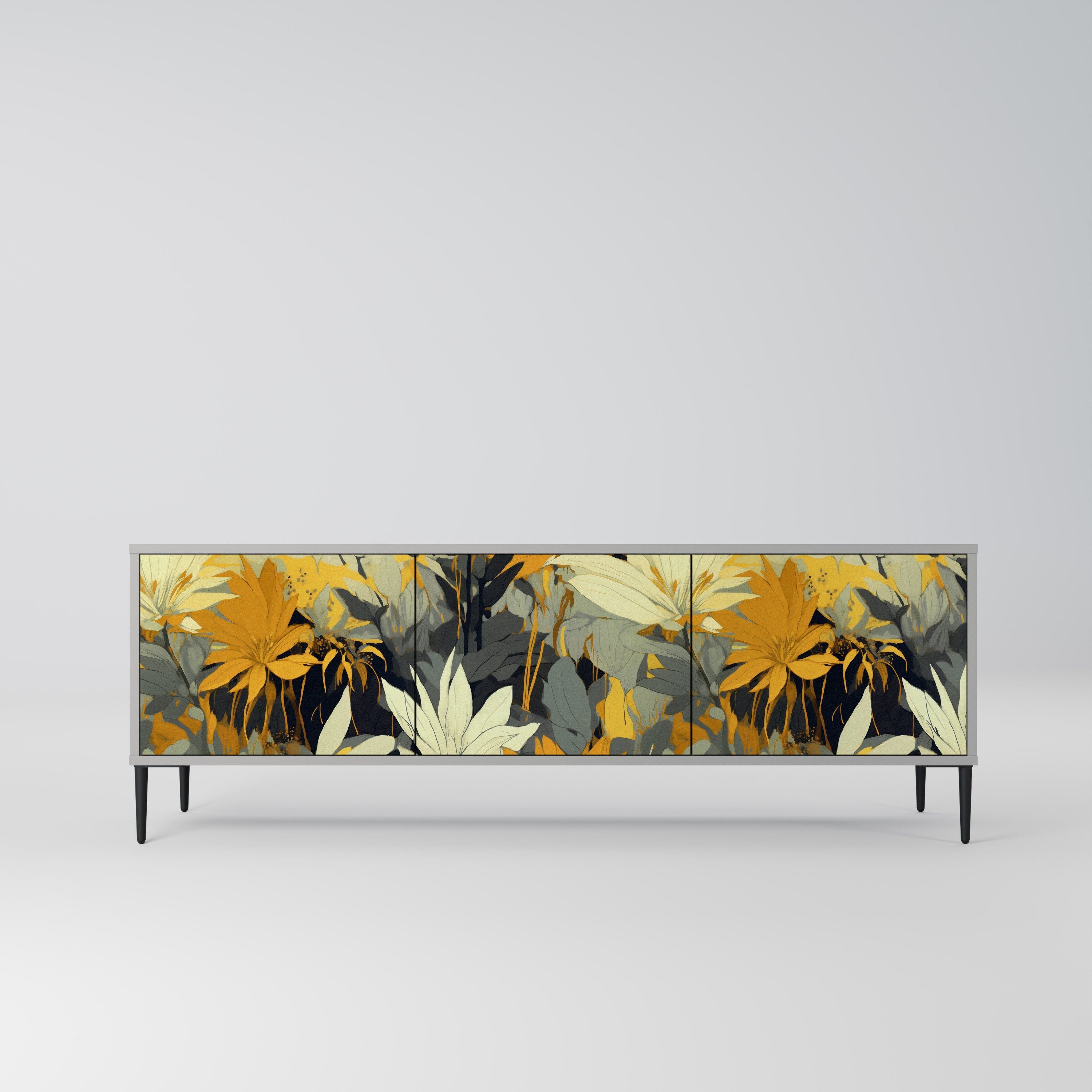 SUNKISSED LILY Szafka RTV 3-drzwiowa korpus Szary