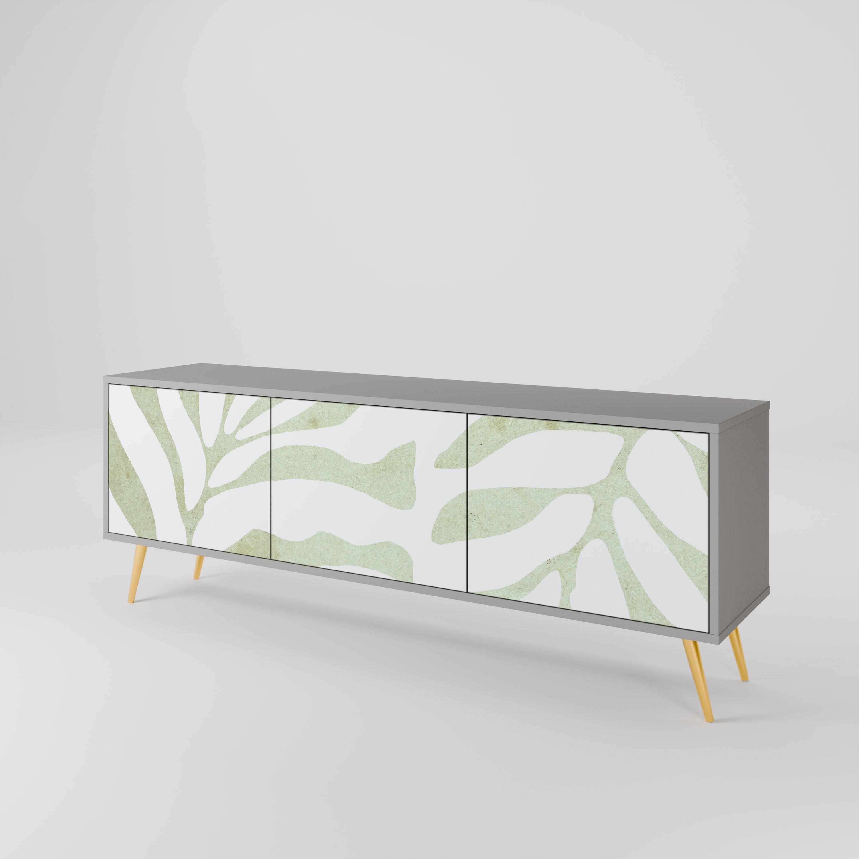 BOTANICAL SPARK Szafka RTV 3-drzwiowa korpus Szary