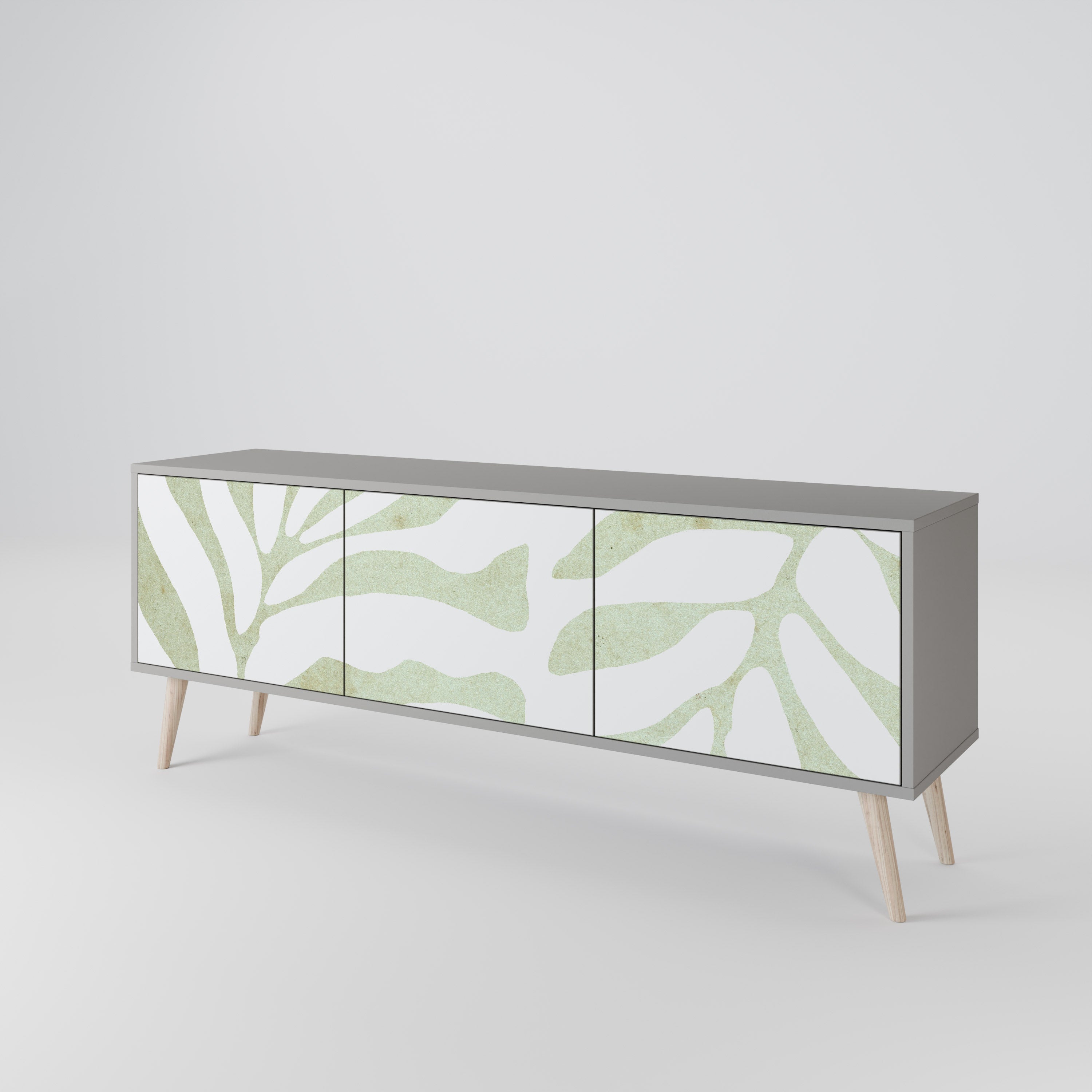 BOTANICAL SPARK Szafka RTV 3-drzwiowa korpus Szary