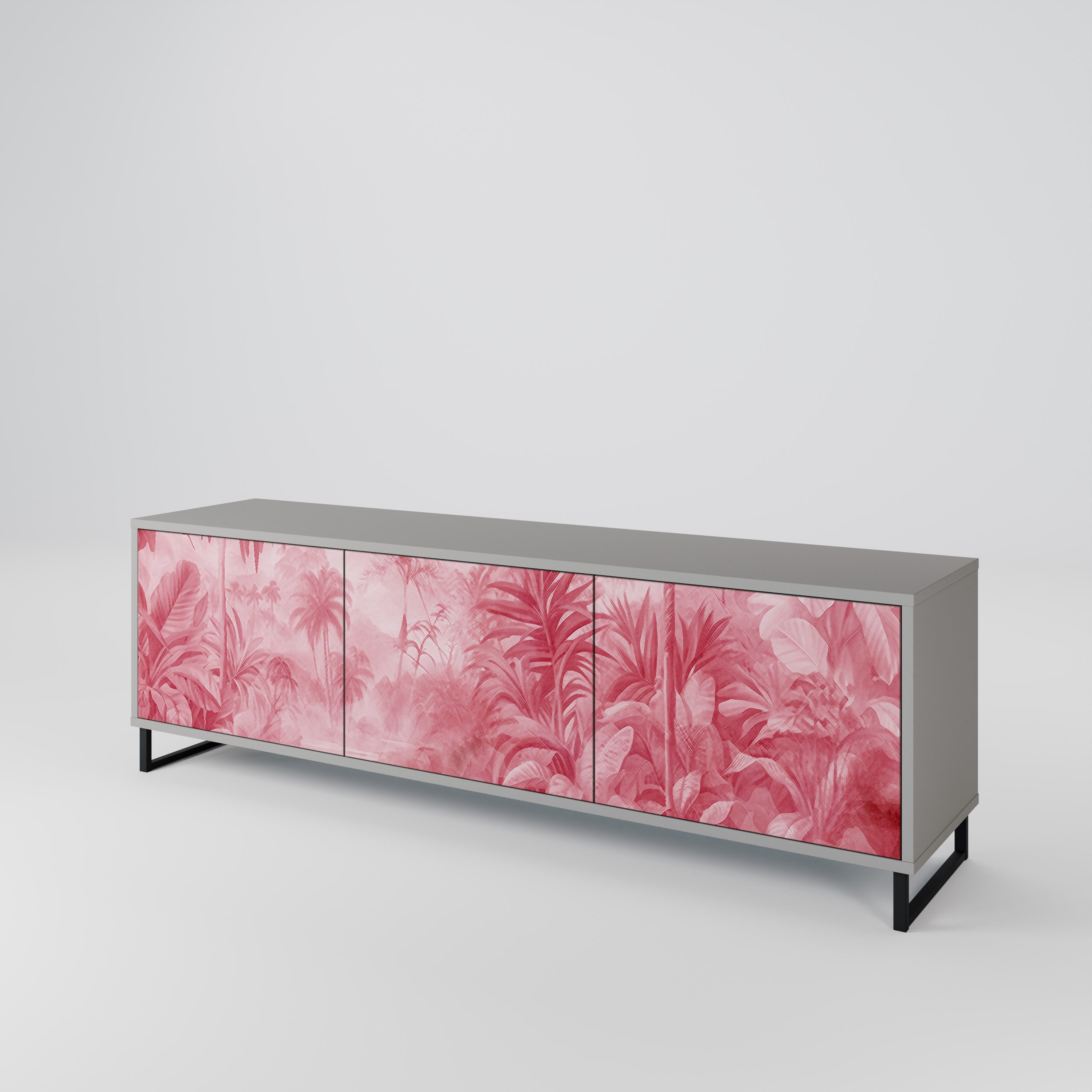 SWEET TROPICS Szafka RTV 3-drzwiowa korpus Szary