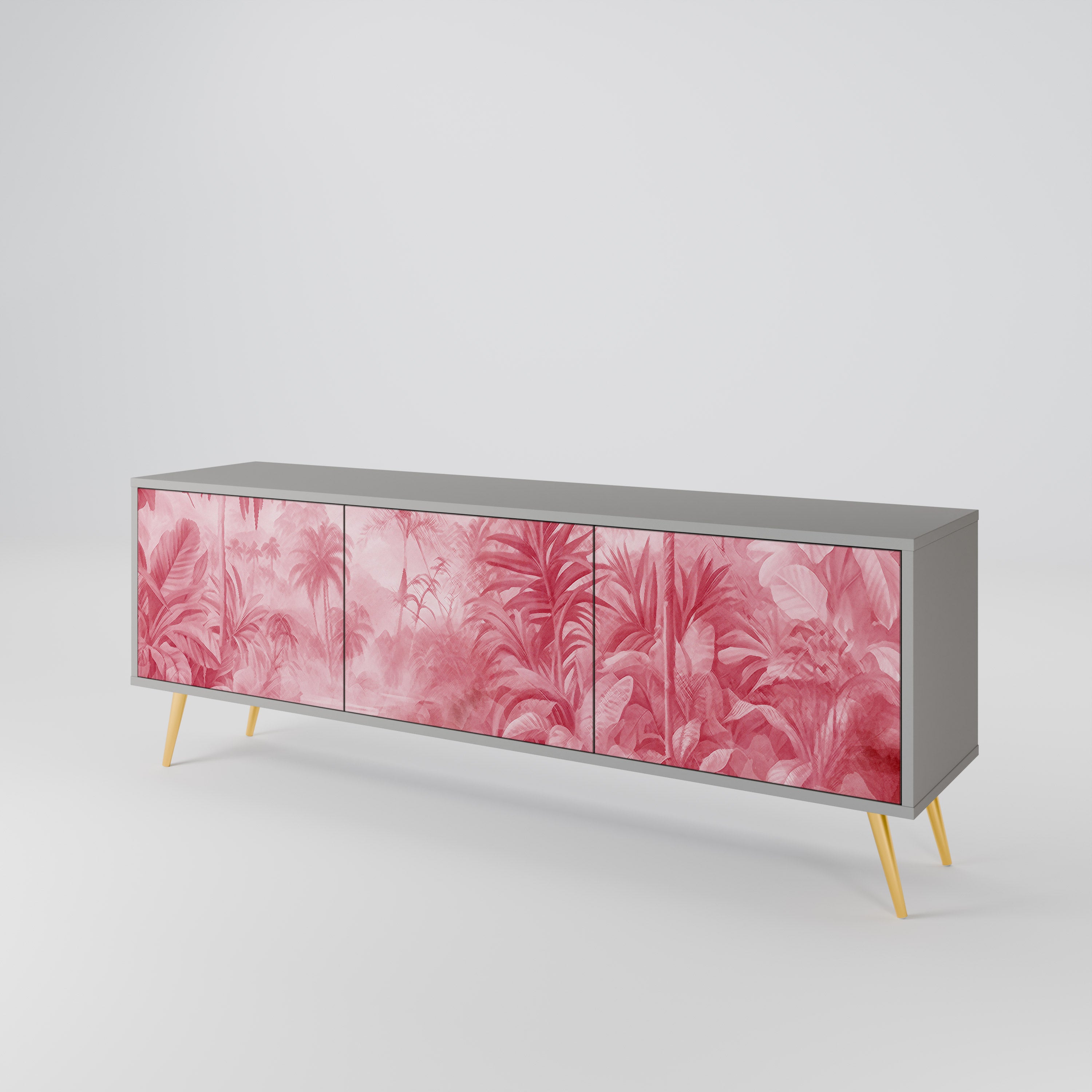 SWEET TROPICS Szafka RTV 3-drzwiowa korpus Szary