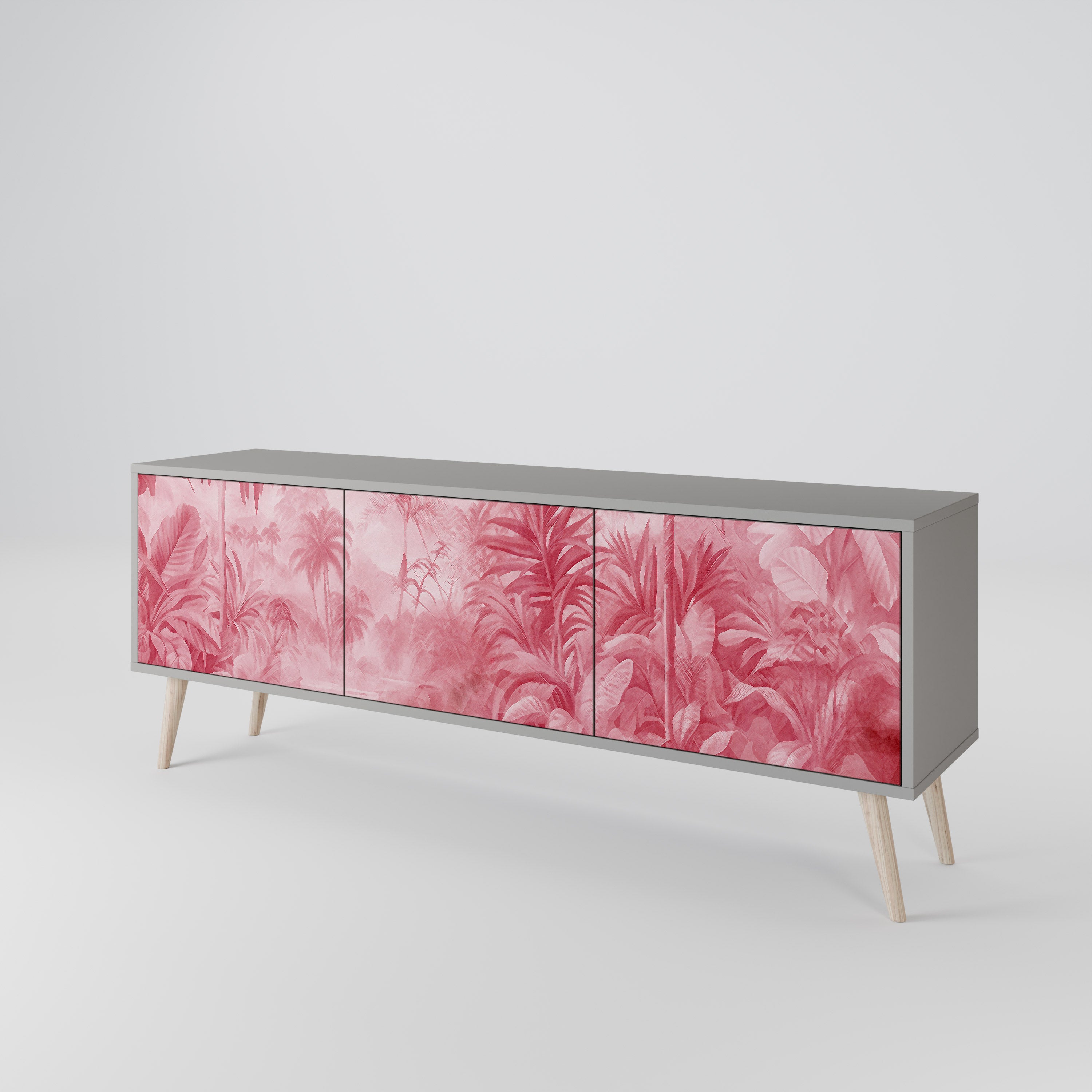 SWEET TROPICS Szafka RTV 3-drzwiowa korpus Szary