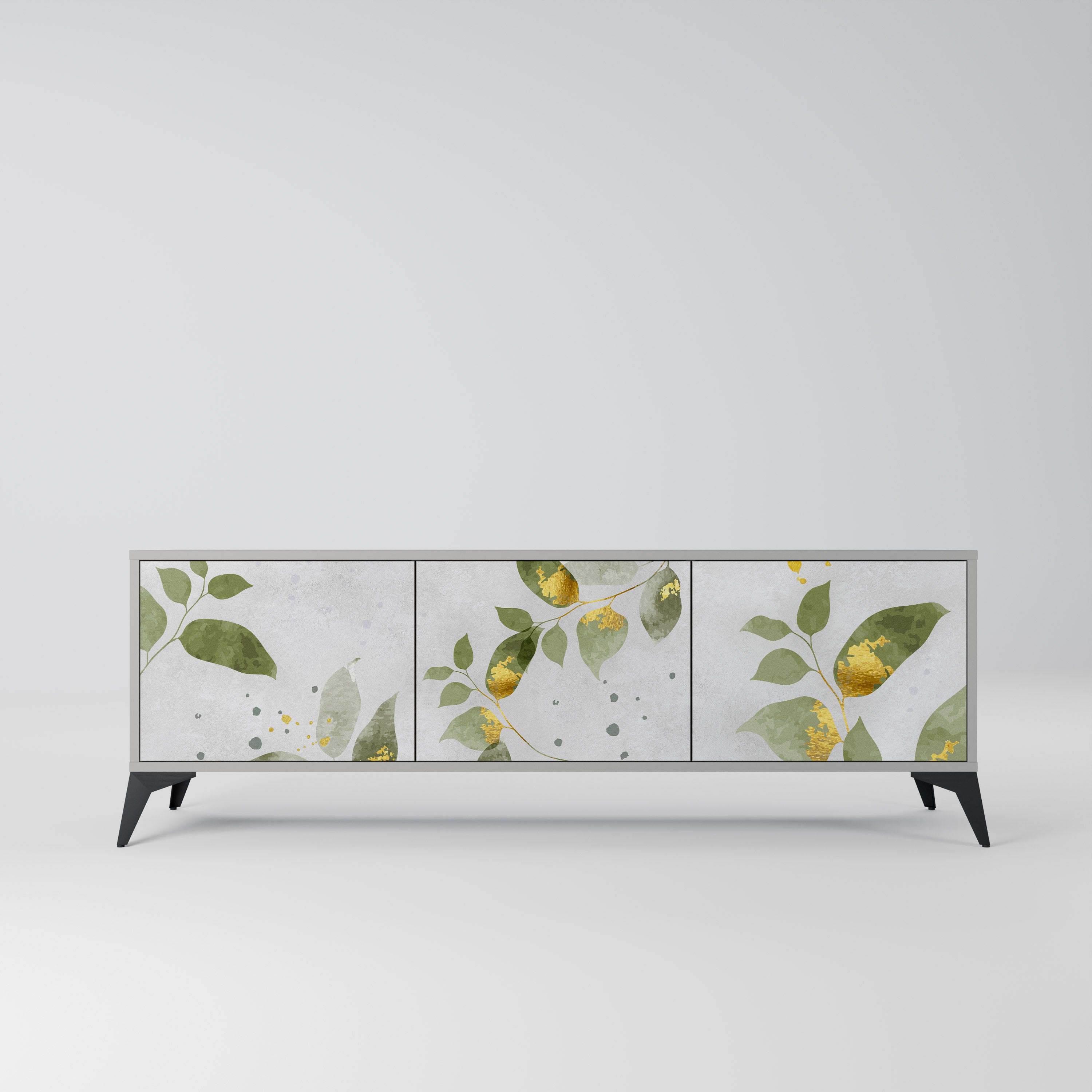 ELEGANT BOTANICS Szafka RTV 3-drzwiowa korpus Szary