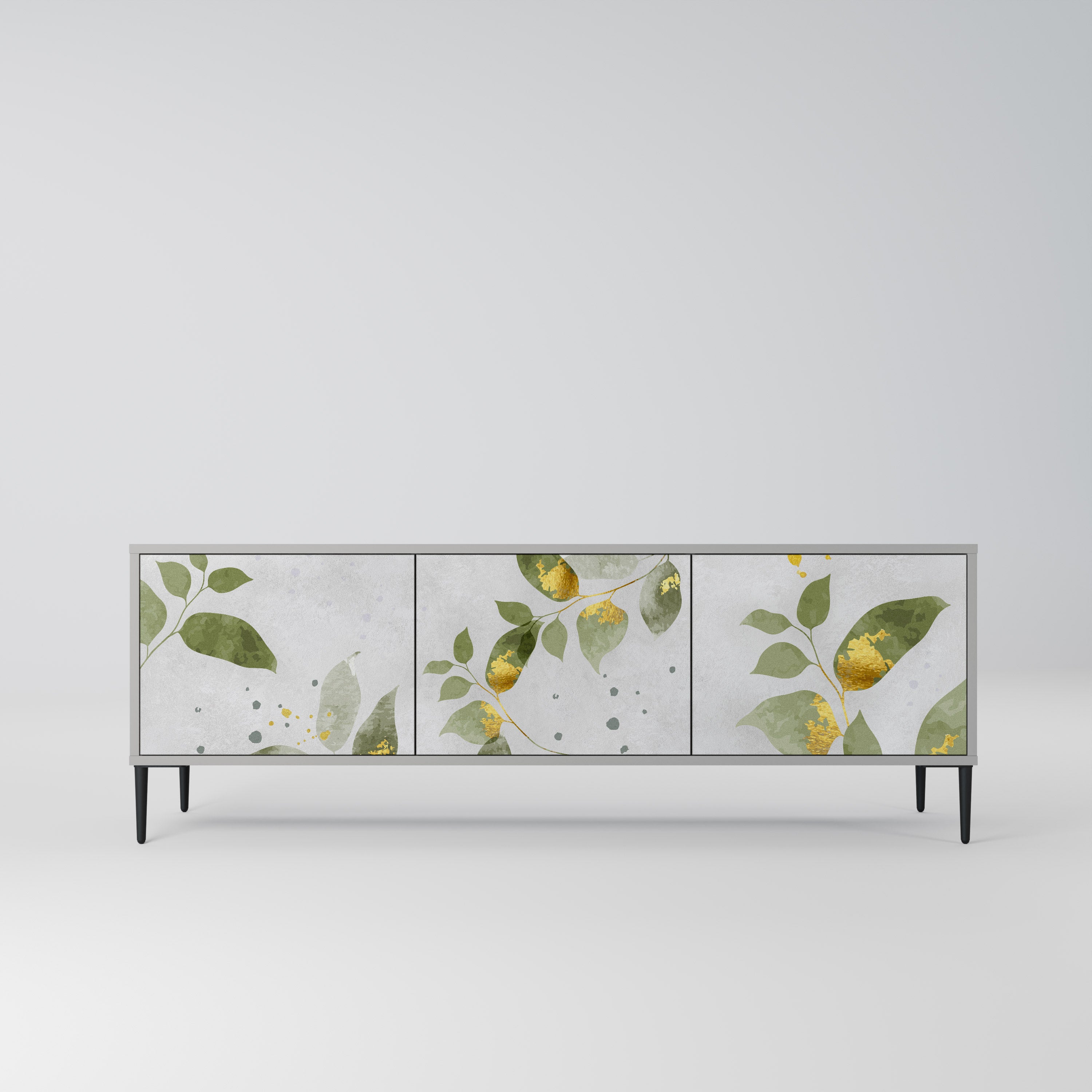 ELEGANT BOTANICS Szafka RTV 3-drzwiowa korpus Szary