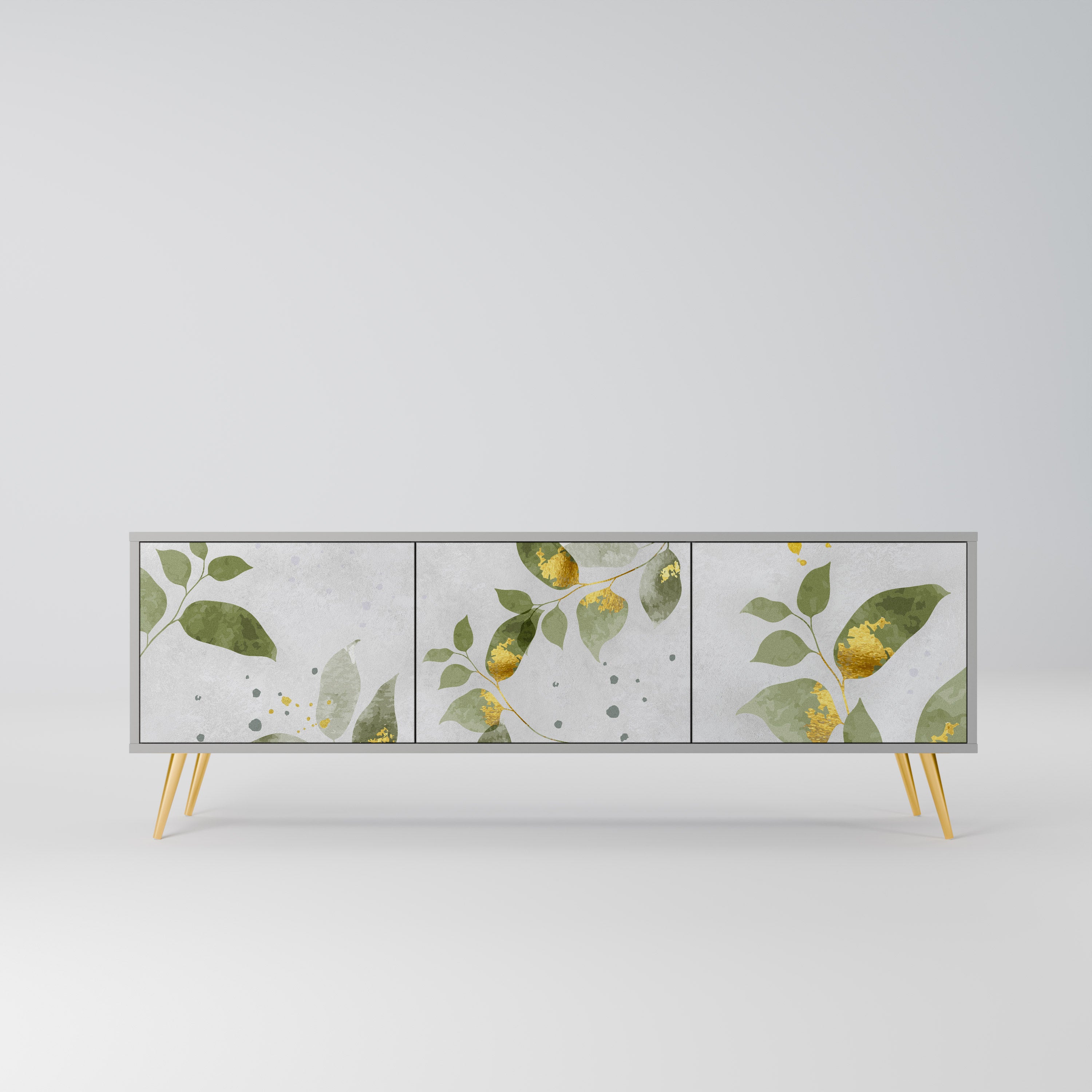 ELEGANT BOTANICS Szafka RTV 3-drzwiowa korpus Szary