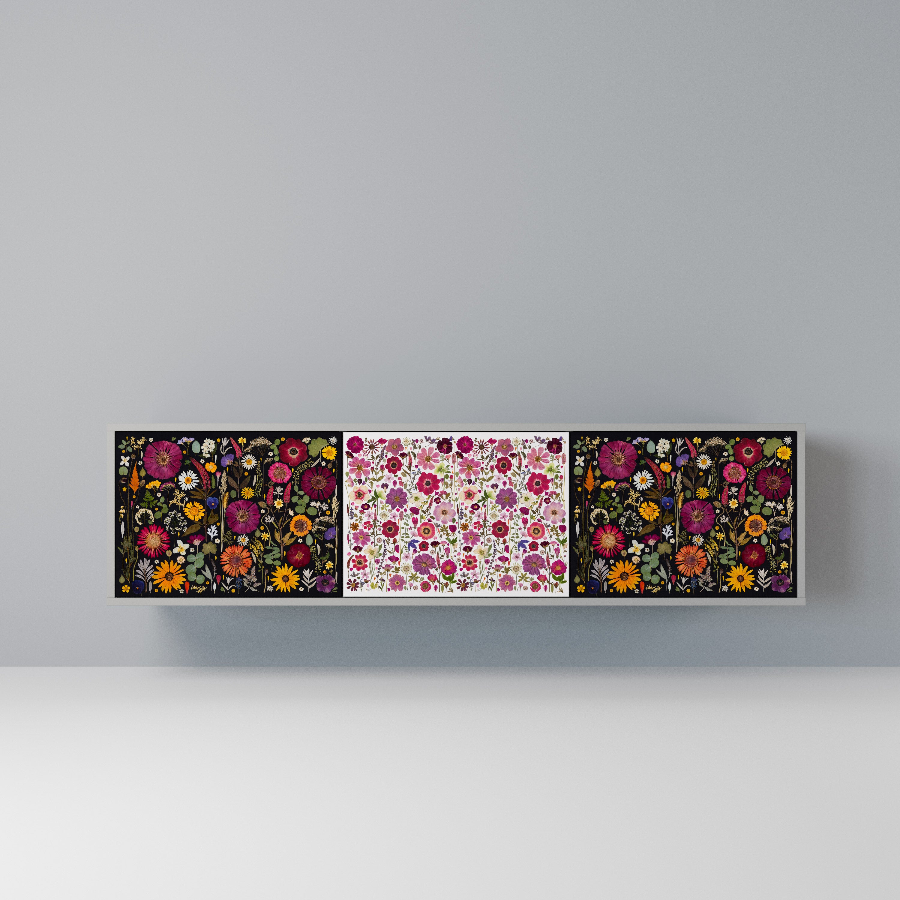 DAYNITE GARDEN Szafka RTV 3-drzwiowa korpus Szary