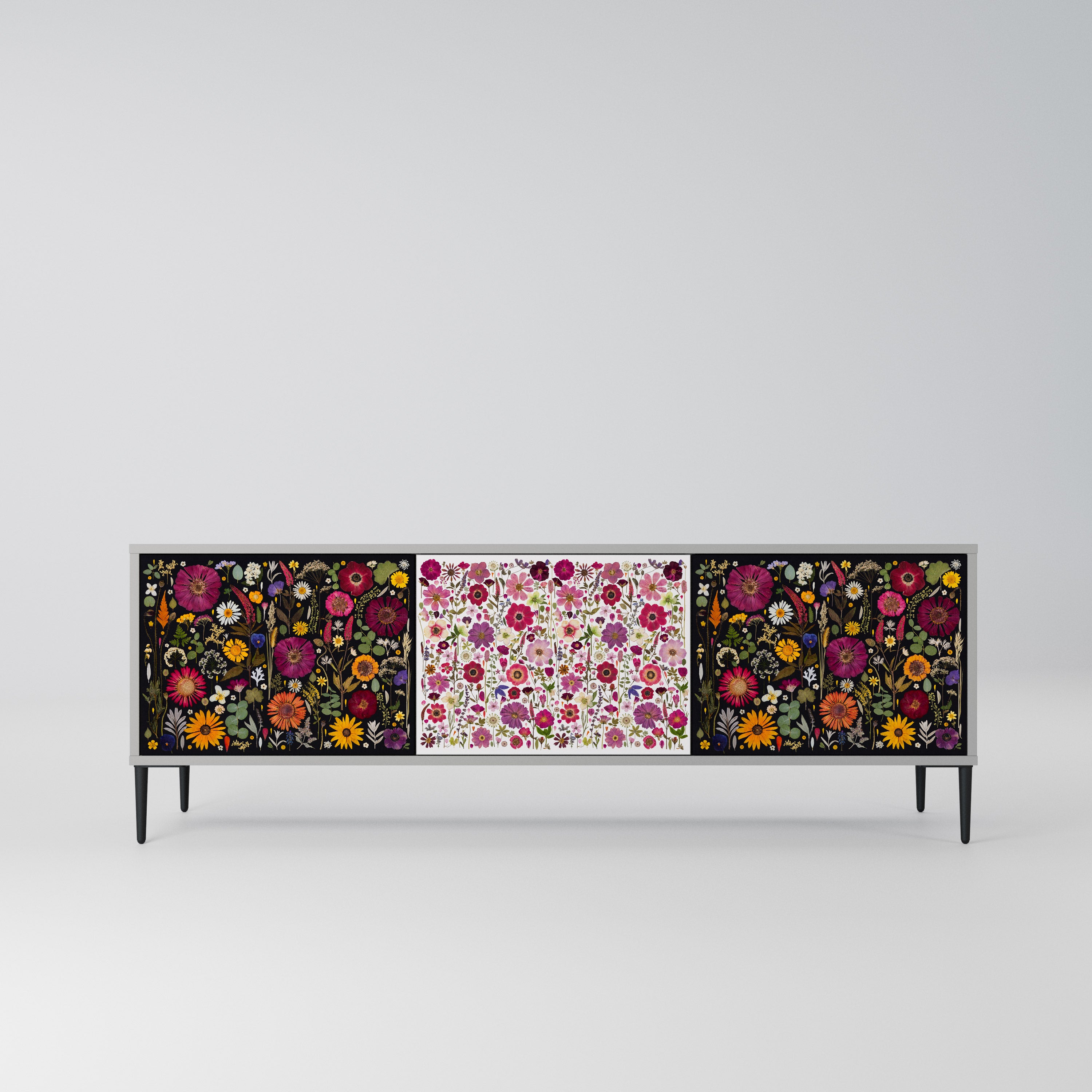 DAYNITE GARDEN Szafka RTV 3-drzwiowa korpus Szary