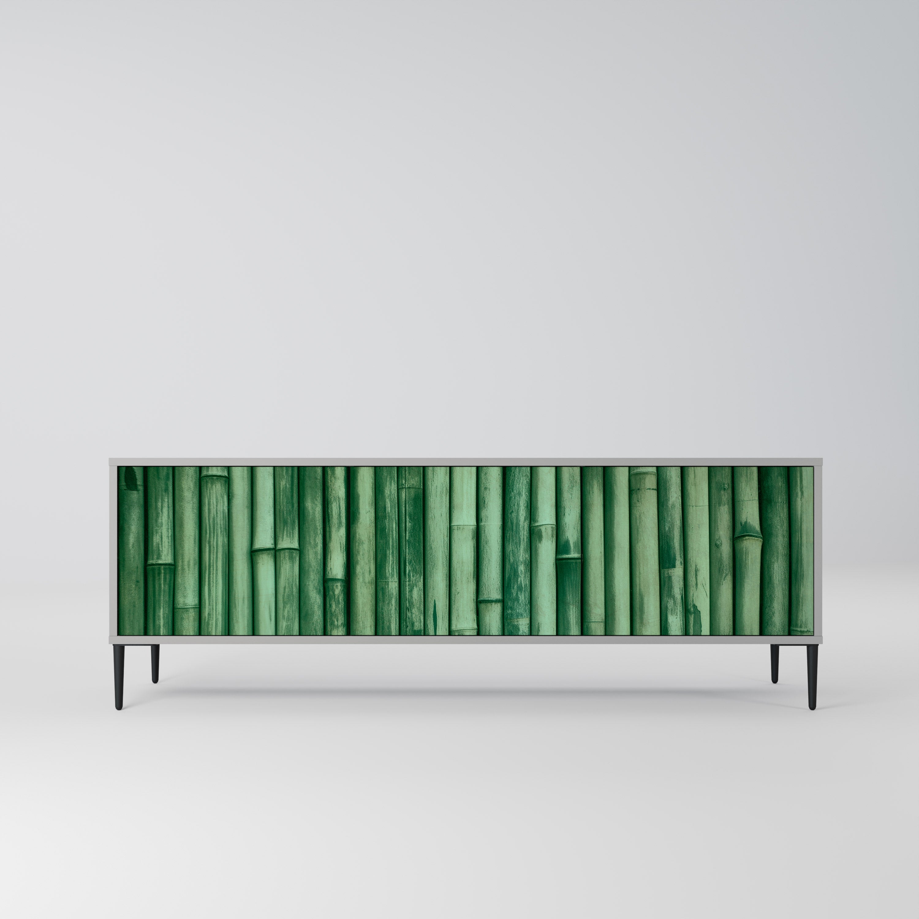 NATURAL GREEN Szafka RTV 3-drzwiowa korpus Szary
