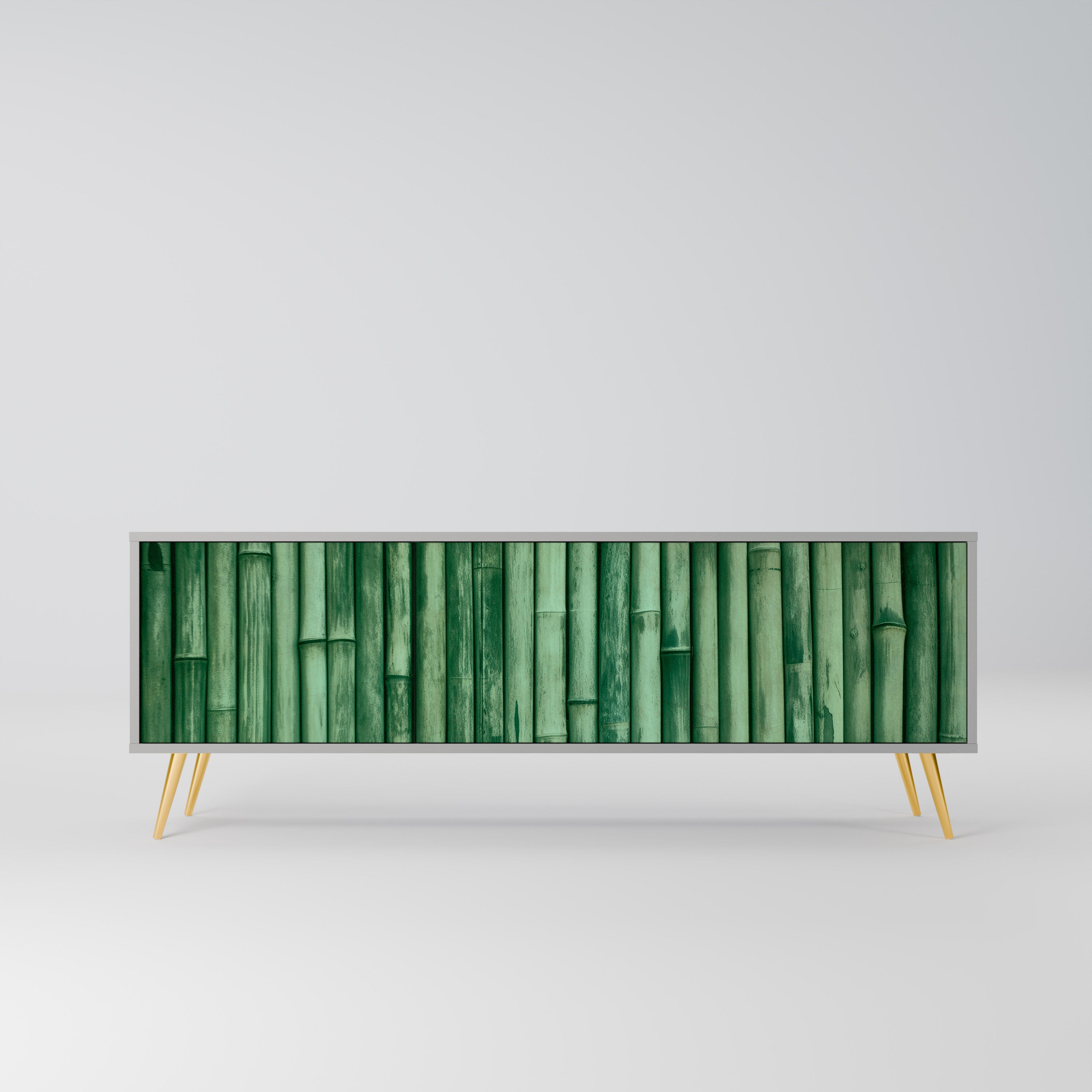 NATURAL GREEN Szafka RTV 3-drzwiowa korpus Szary