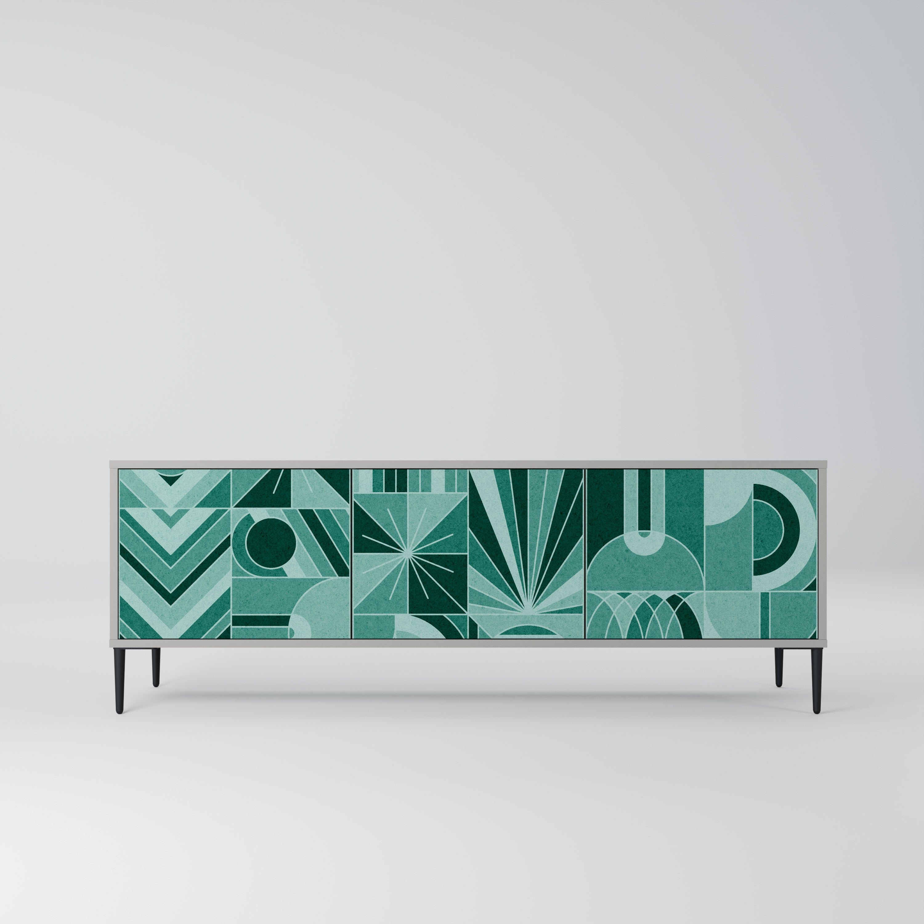 HARMONIC GRID Szafka RTV 3-drzwiowa korpus Szary