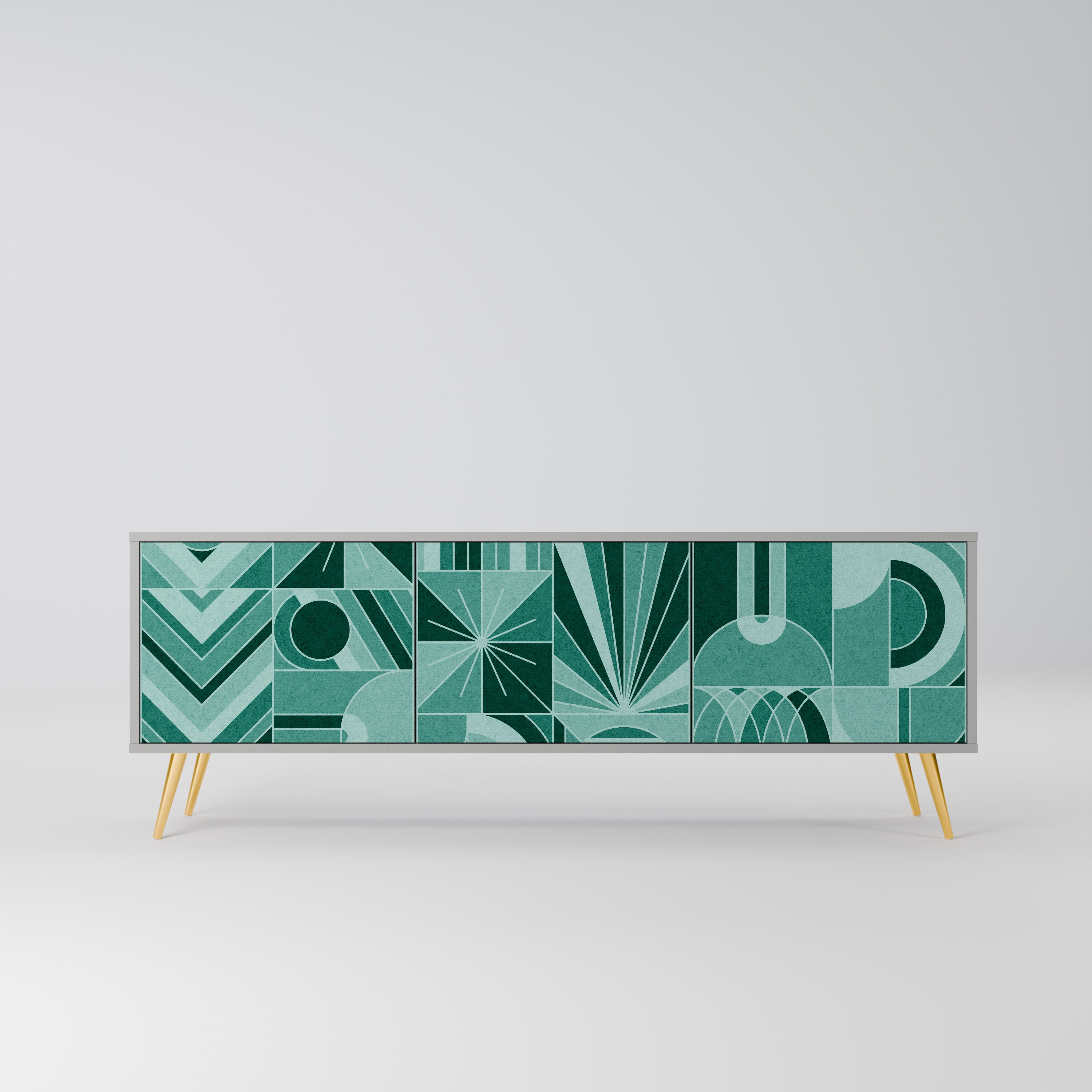 HARMONIC GRID Szafka RTV 3-drzwiowa korpus Szary