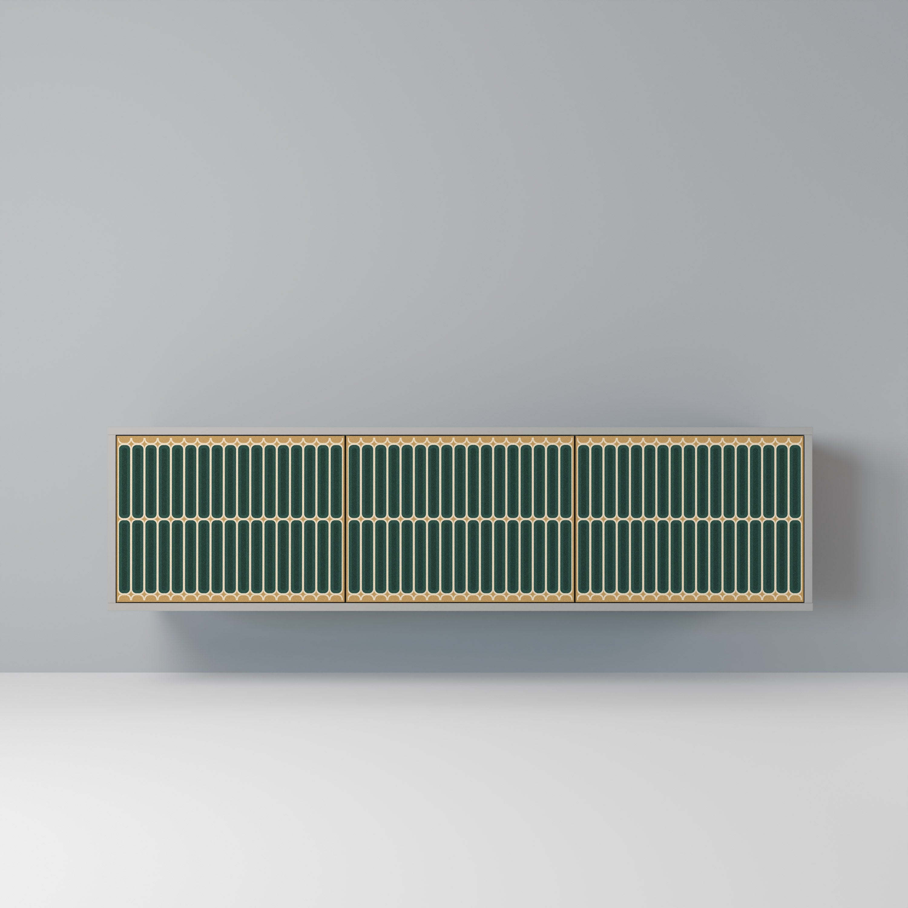 ILUSION GATE Szafka RTV 3-drzwiowa korpus Szary