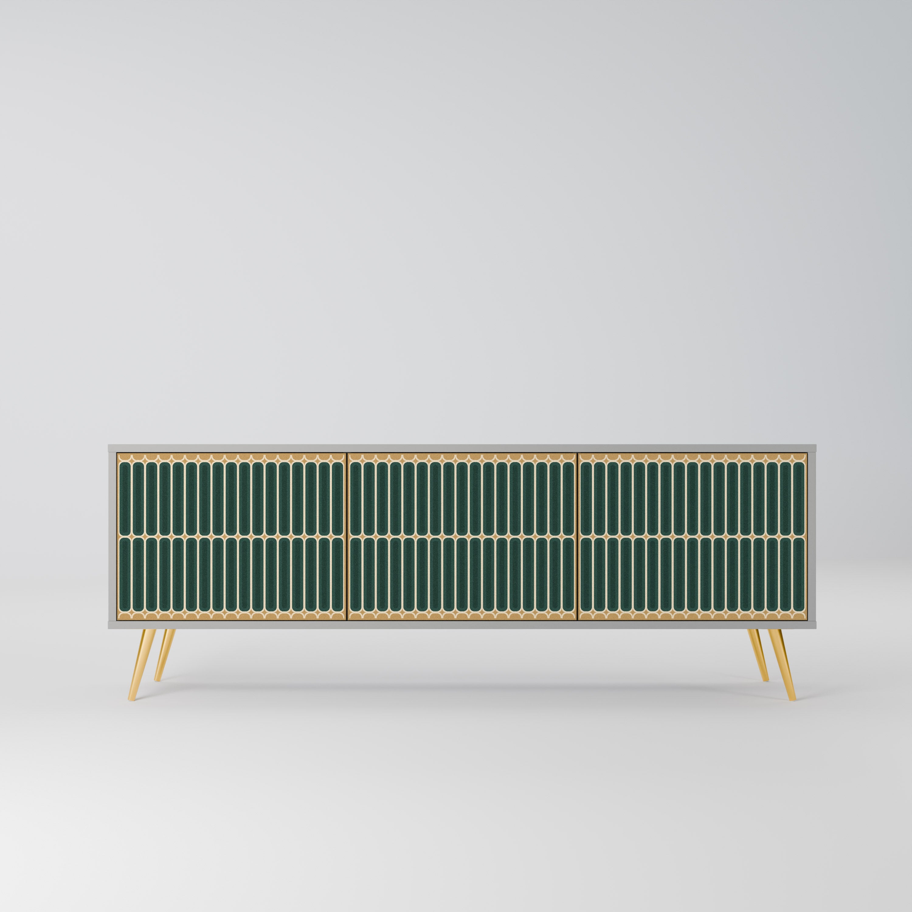 ILUSION GATE Szafka RTV 3-drzwiowa korpus Szary