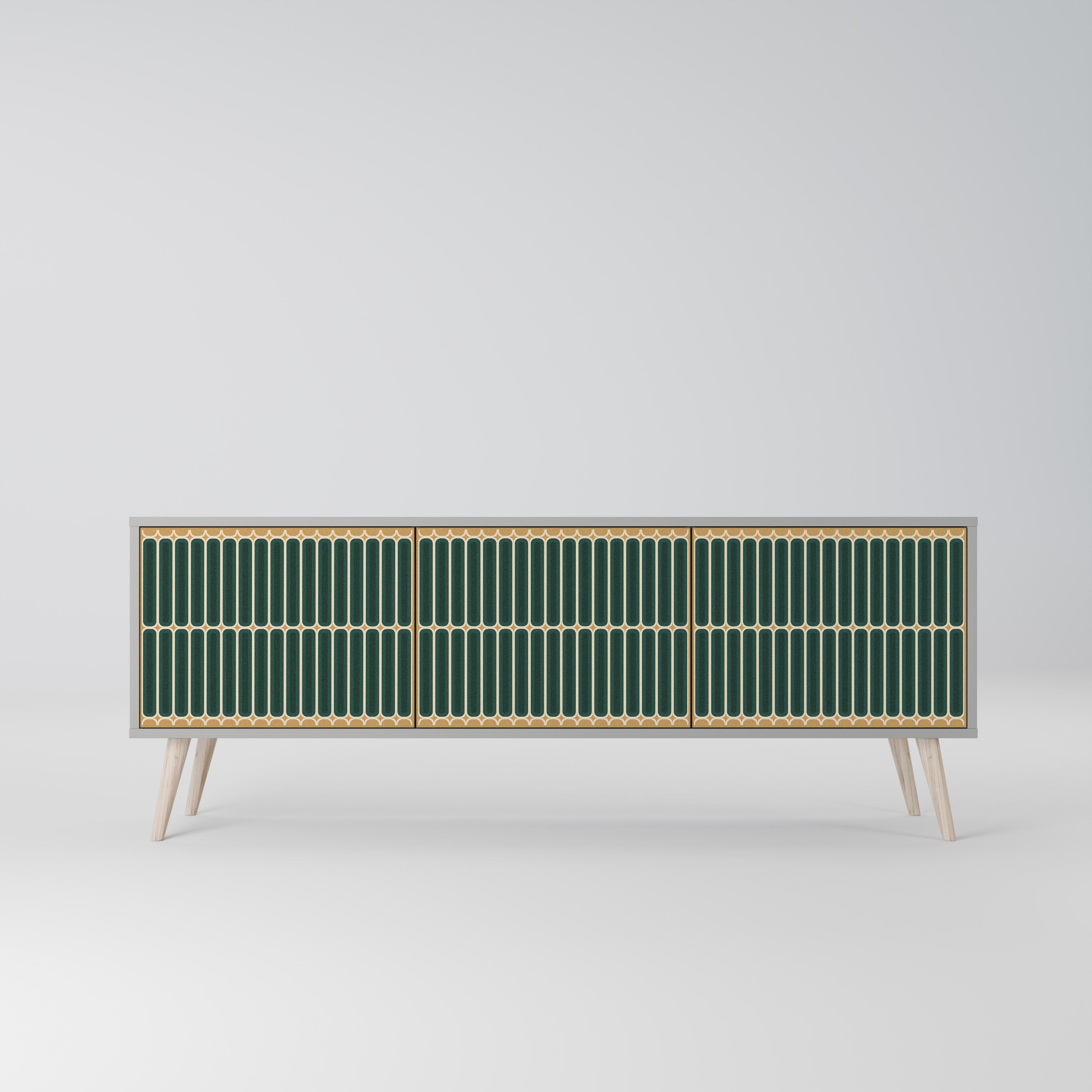 ILUSION GATE Szafka RTV 3-drzwiowa korpus Szary