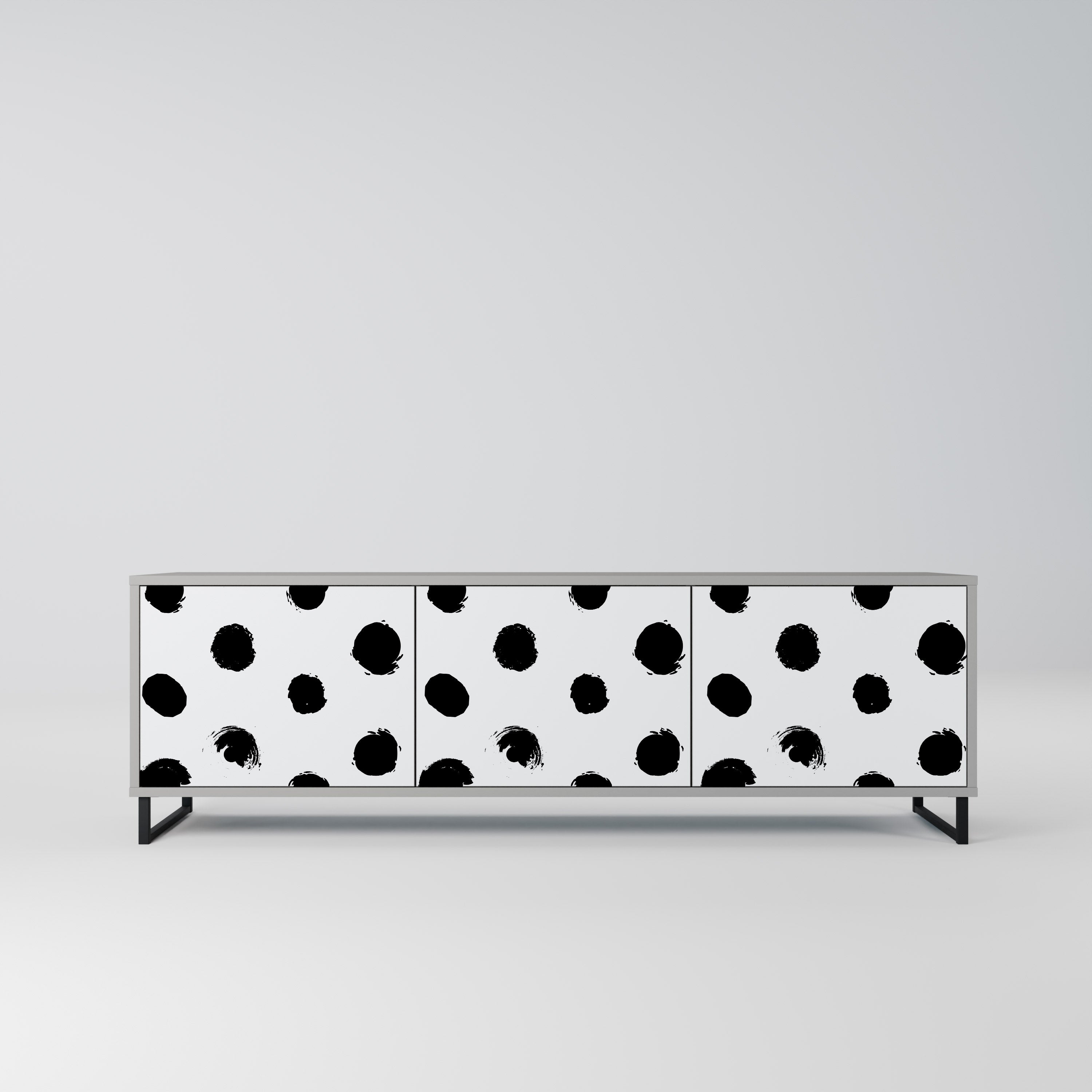 SLIPPING MINUTES Szafka RTV 3-drzwiowa korpus Szary