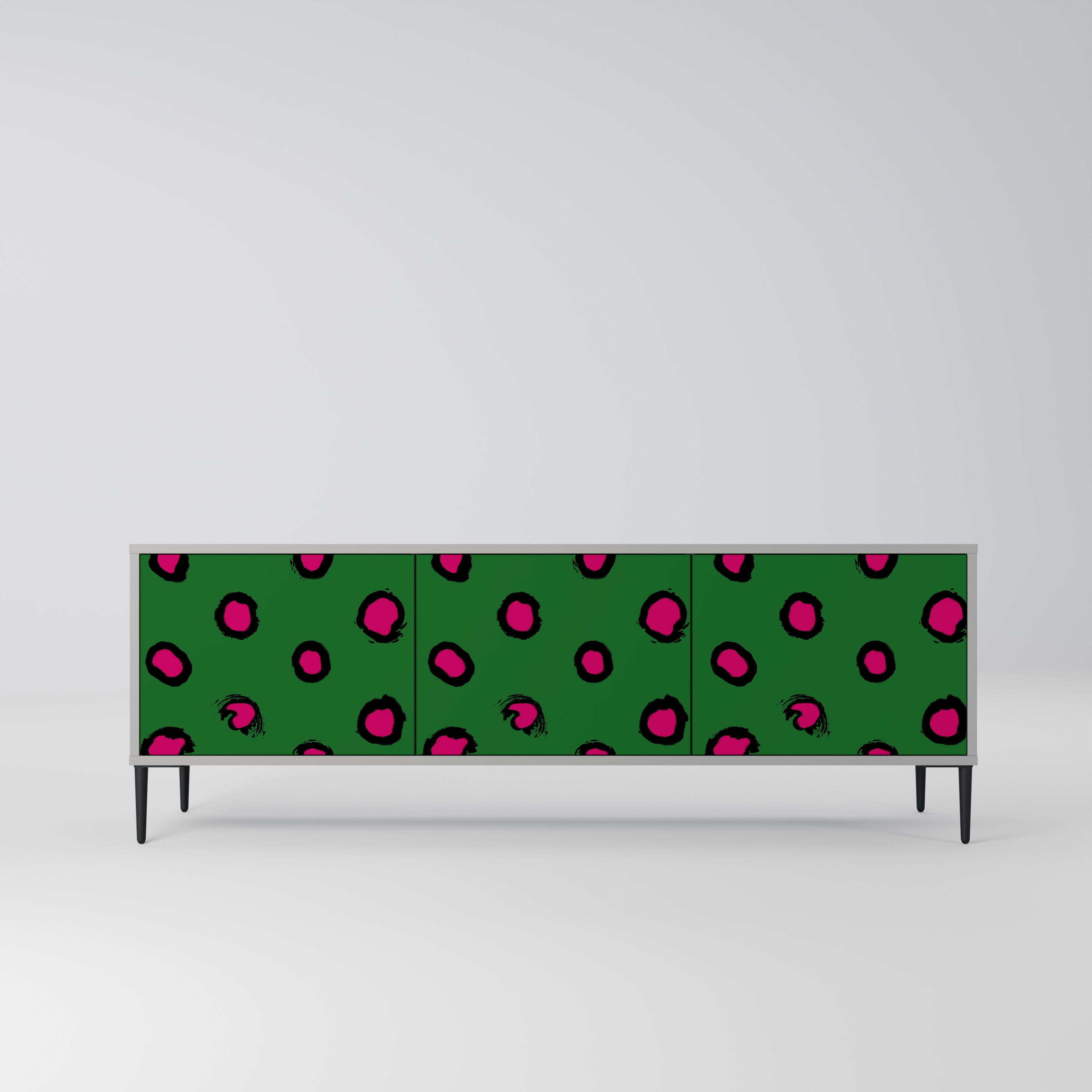 FUNKY SPOTS Szafka RTV 3-drzwiowa korpus Szary