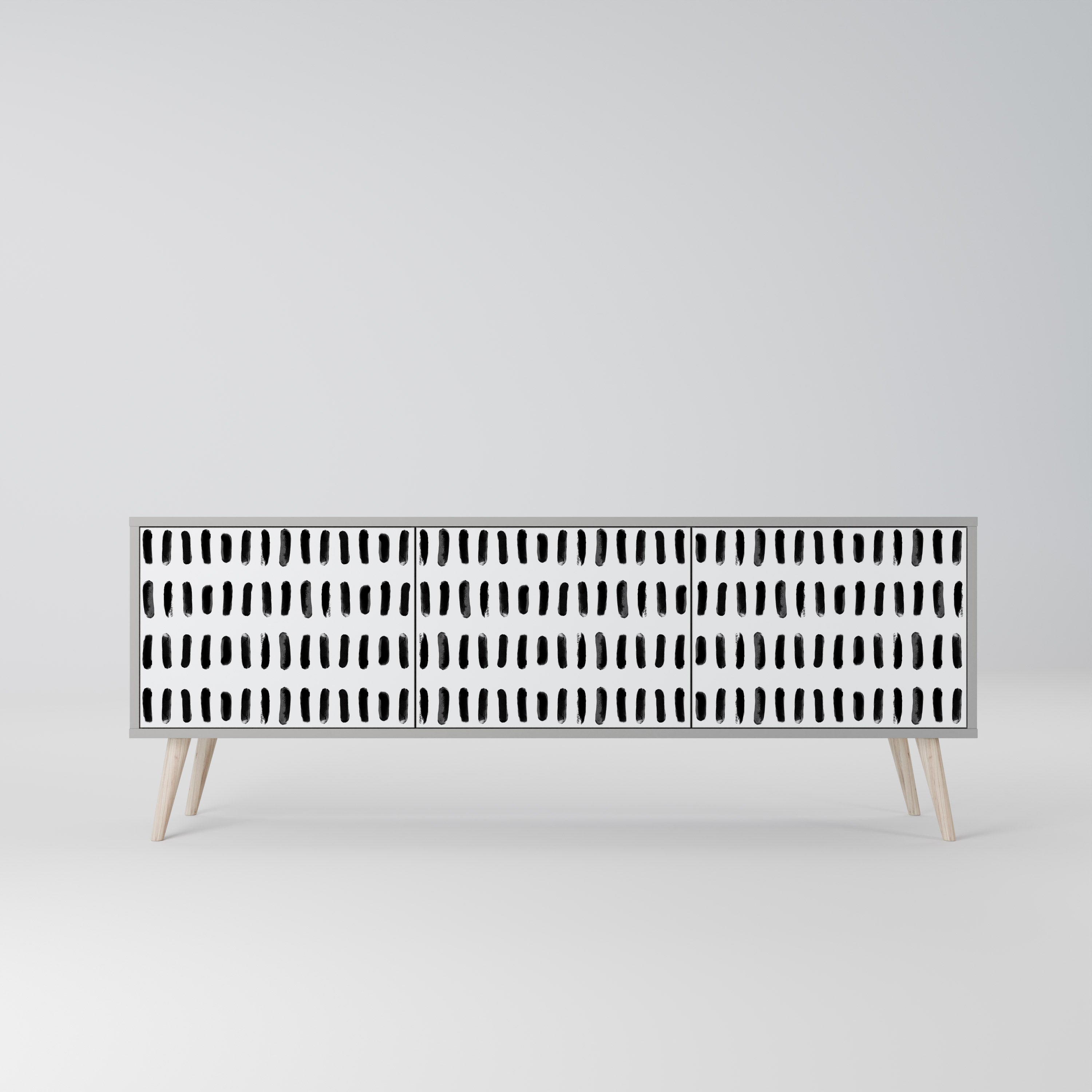 NIGHTY MELODIES Szafka RTV 3-drzwiowa korpus Szary