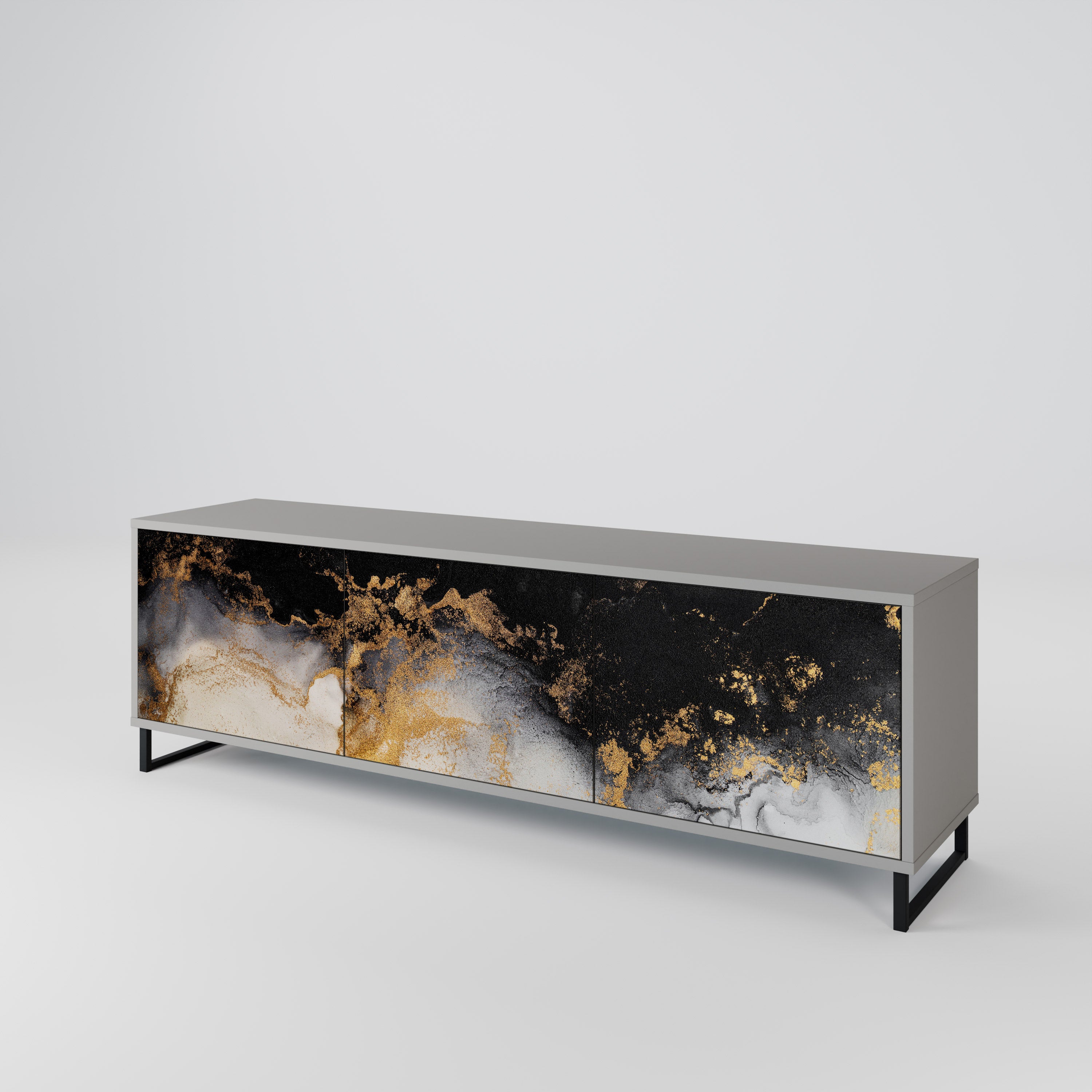 MARBLE OF TOMMORROW Szafka RTV 3-drzwiowa korpus Szary