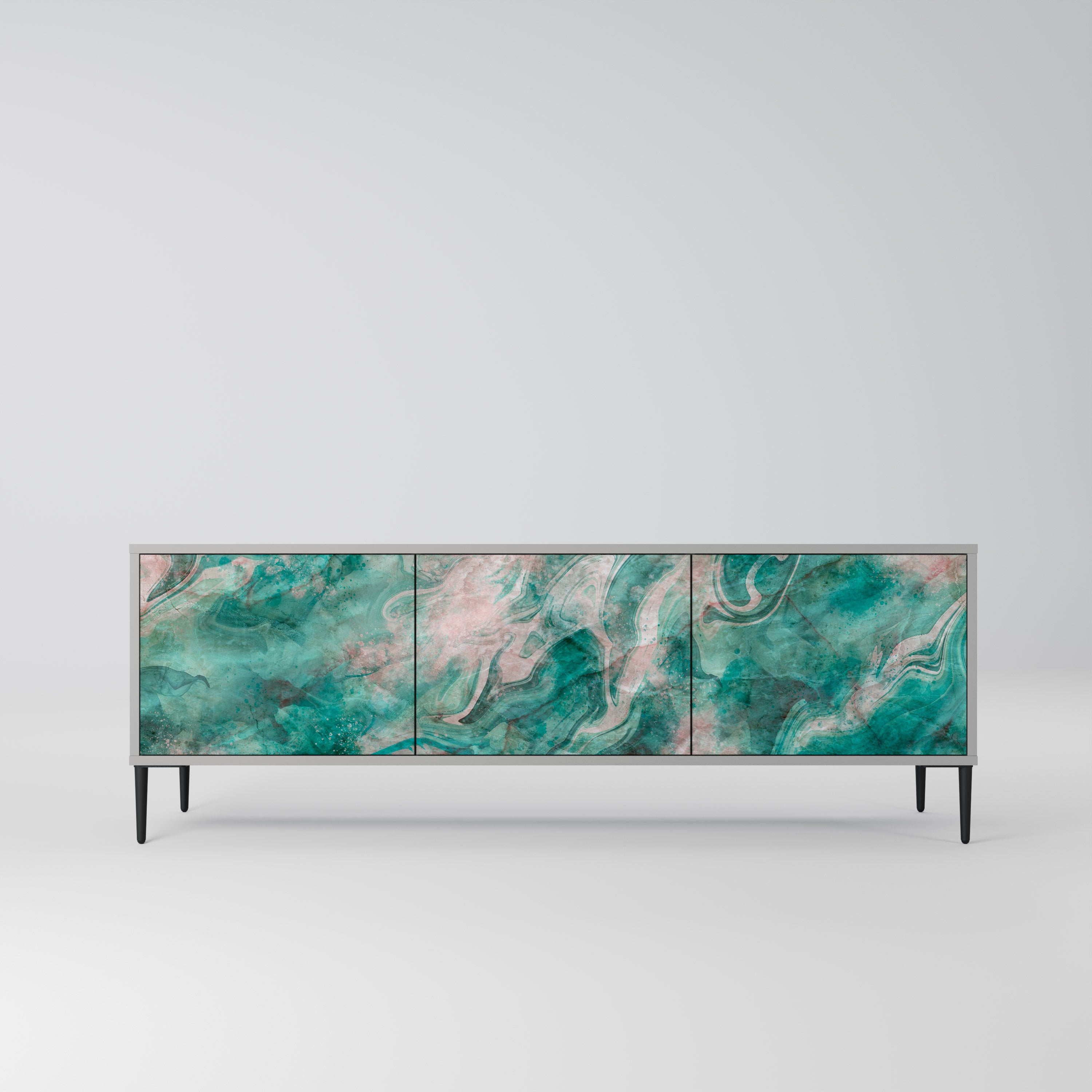 ABSTRACT ALCHEMY Szafka RTV 3-drzwiowa korpus Szary