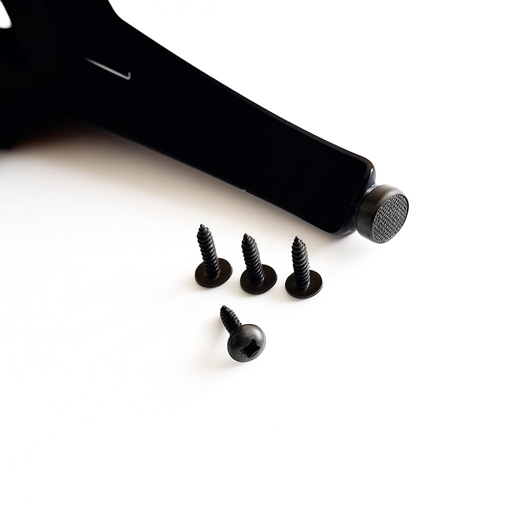 Noga metalowa gwiazdka czarna